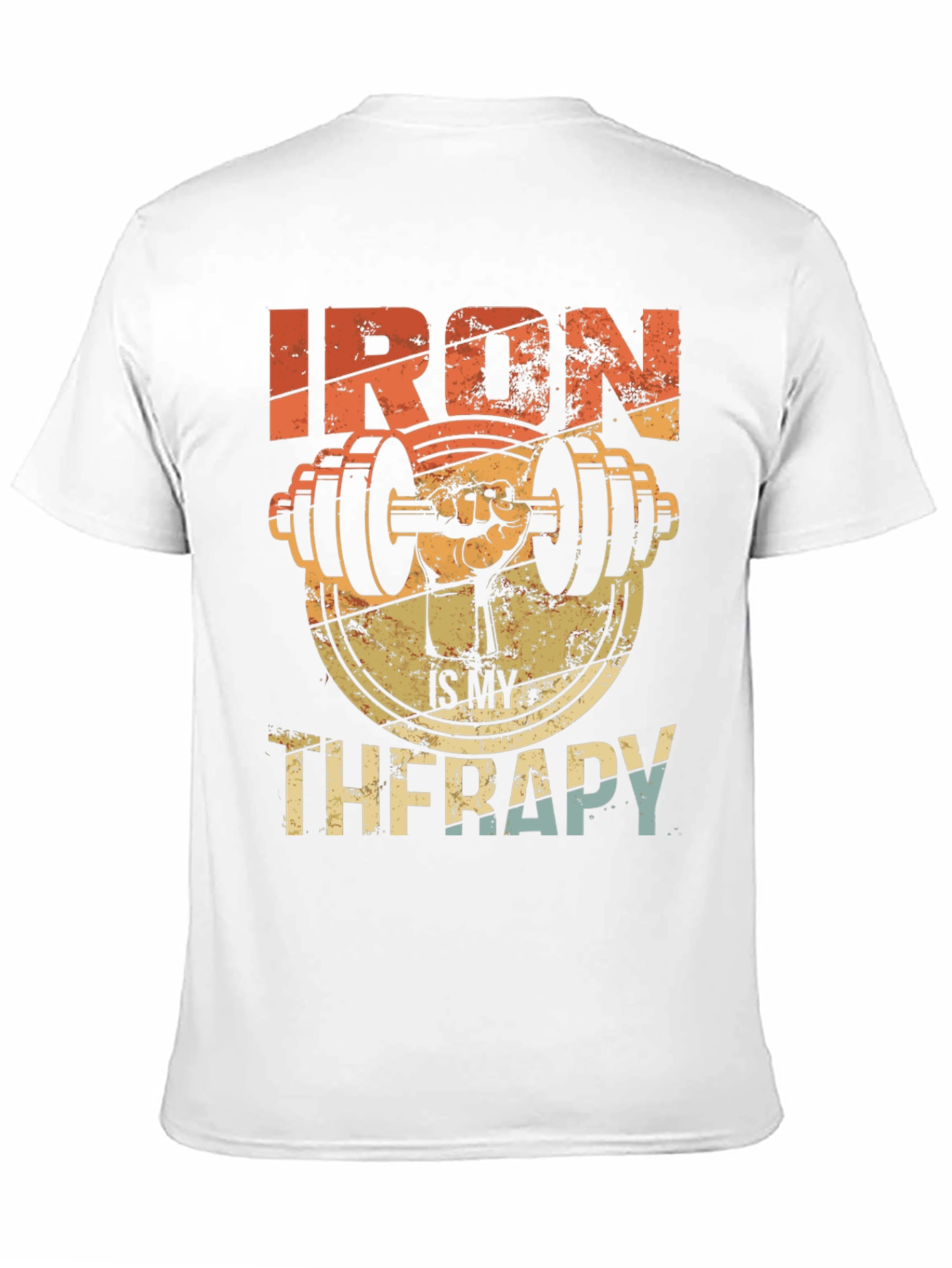 Iron Therapy Graphic Tee - Gym Workout Motivation
