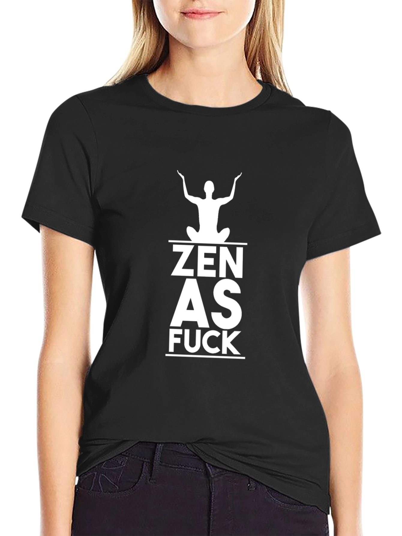 Zen As F*ck Black T-Shirt - Mens Graphic Tee