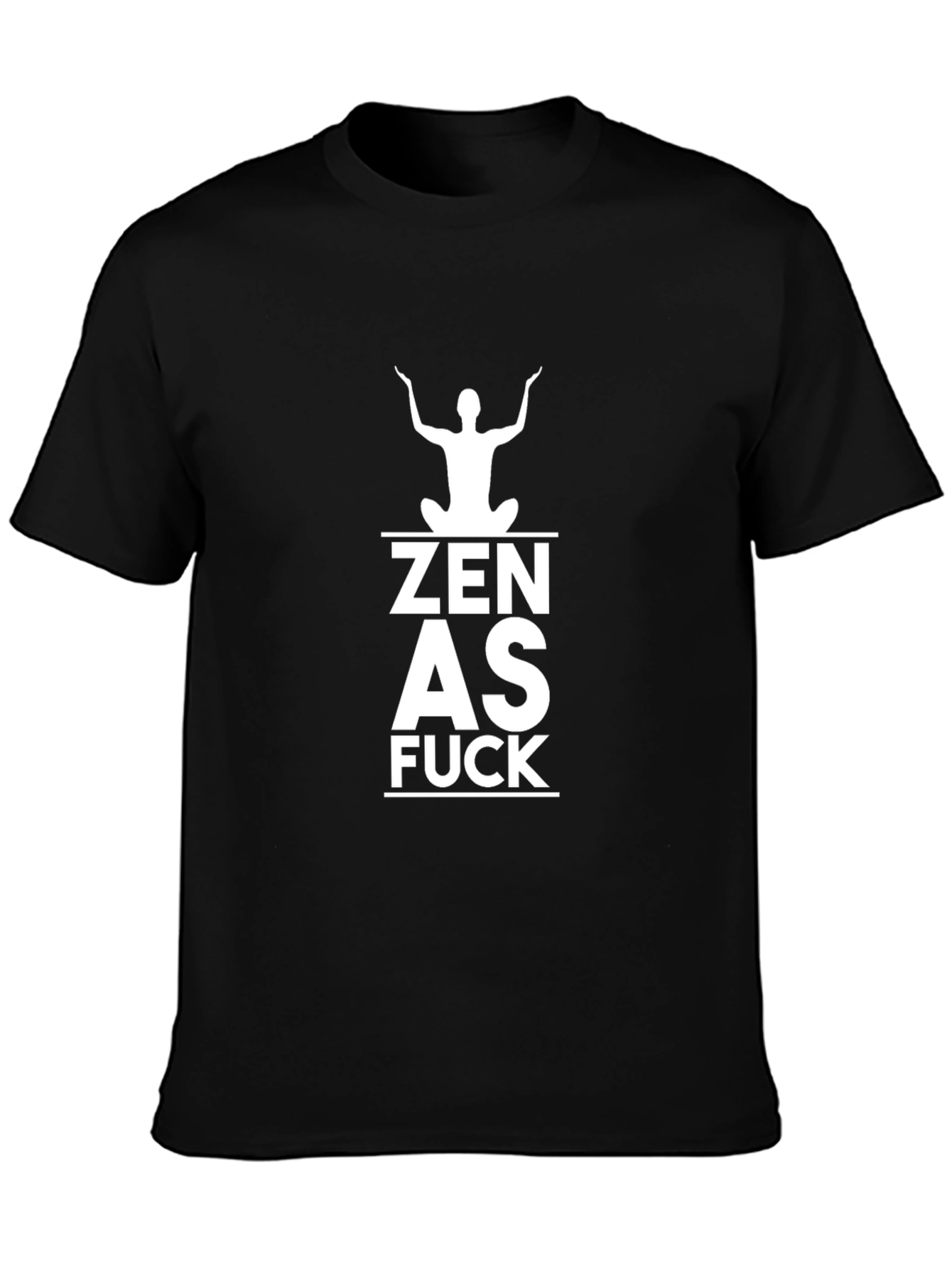 Zen As F*ck Black T-Shirt - Mens Graphic Tee
