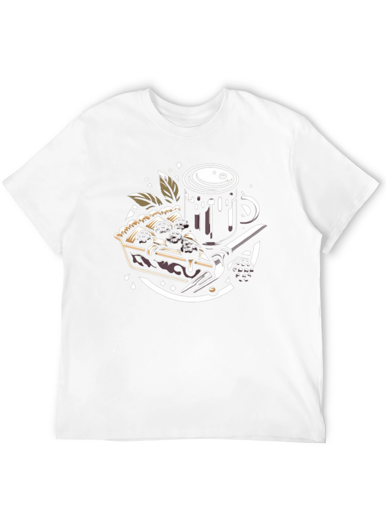 Blackberry Pie T-Shirt: Coffee & Dessert Graphic Tee