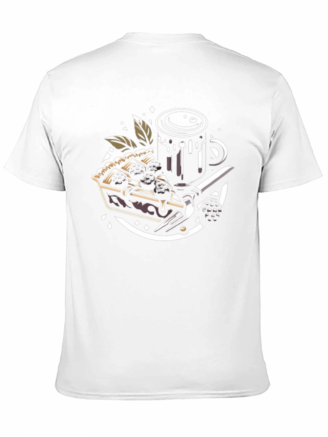 Blackberry Pie T-Shirt: Coffee & Dessert Graphic Tee