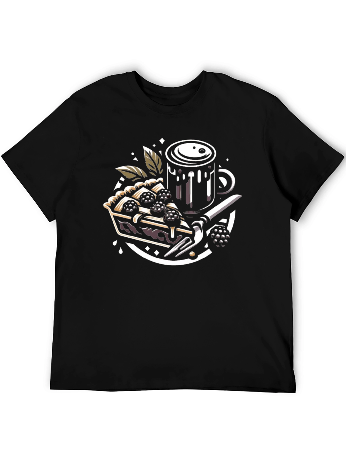 Blackberry Pie T-Shirt: Coffee & Dessert Graphic Tee
