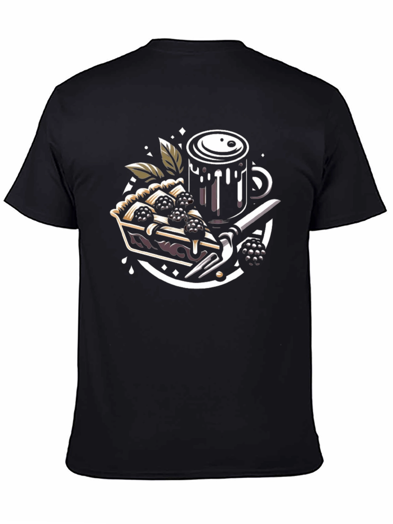 Blackberry Pie T-Shirt: Coffee & Dessert Graphic Tee