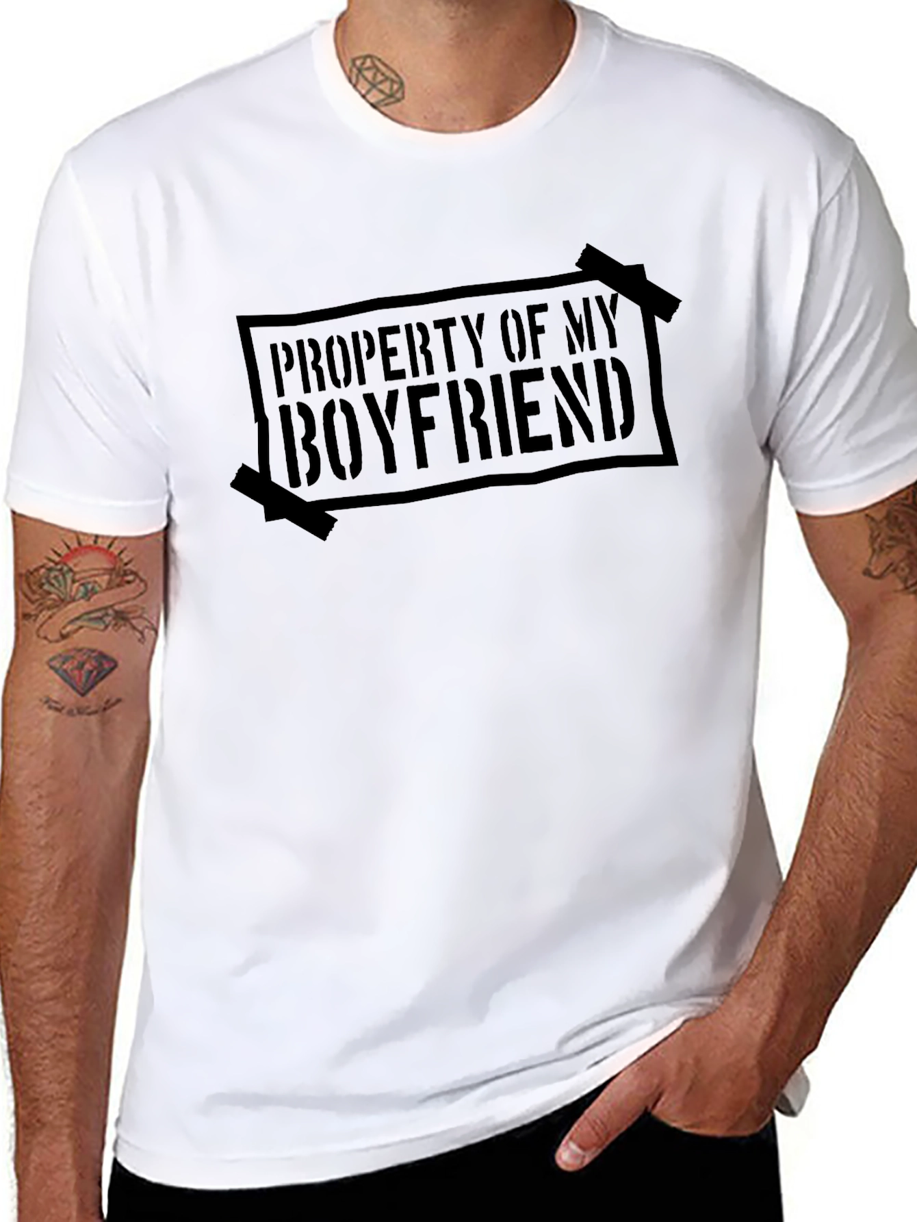 Property Of My Boyfriend T-Shirt - Novelty Tee
