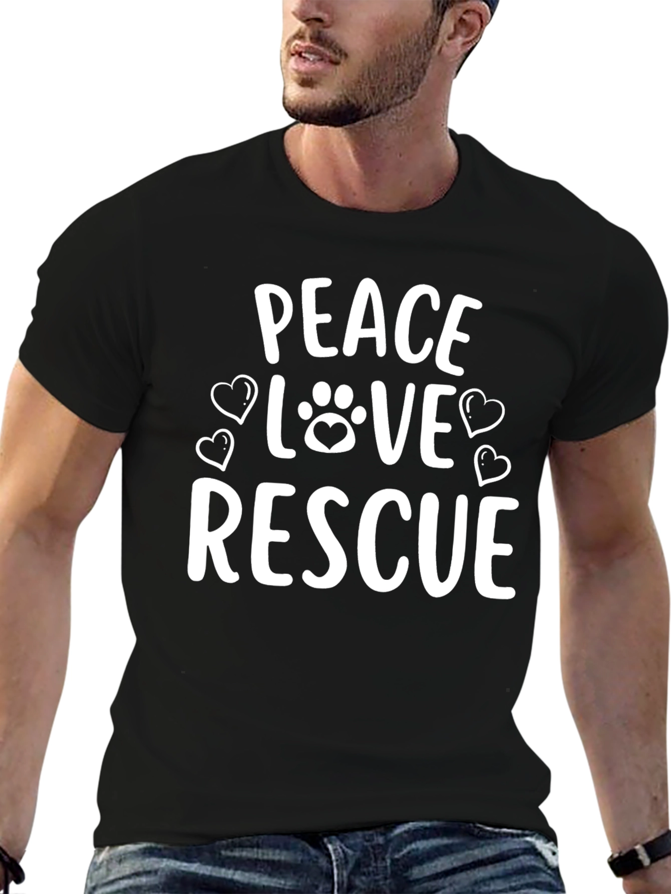 Peace Love Rescue T-Shirt