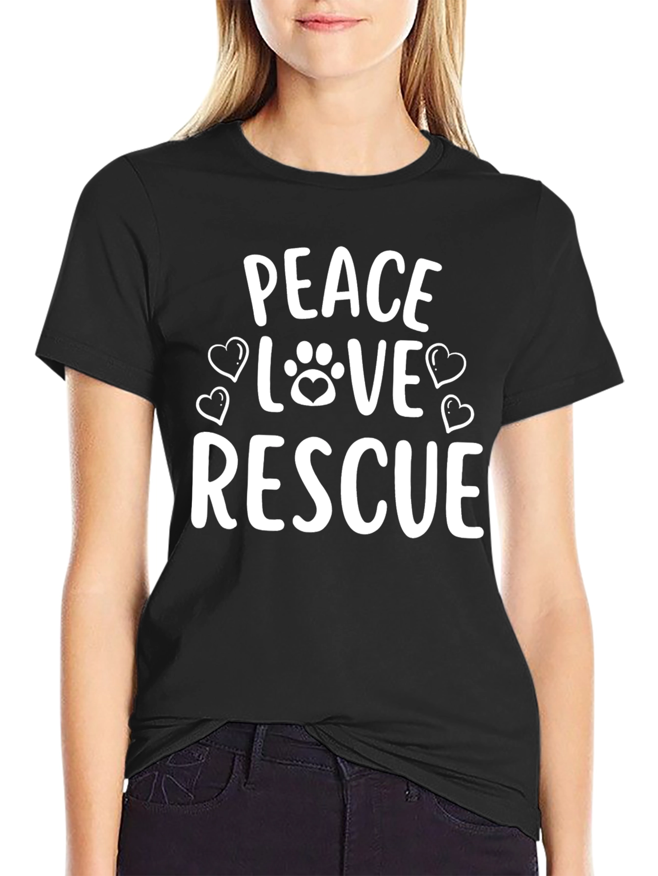 Peace Love Rescue T-Shirt