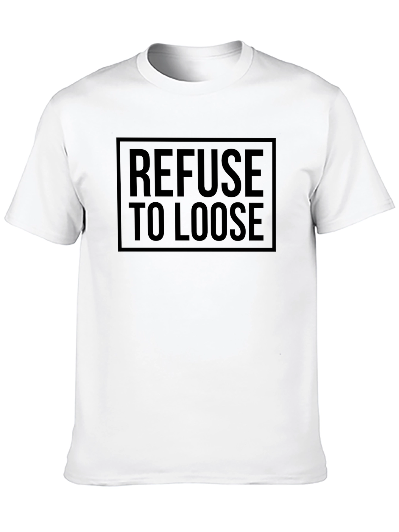 Refuse to Loose Black Graphic Tee