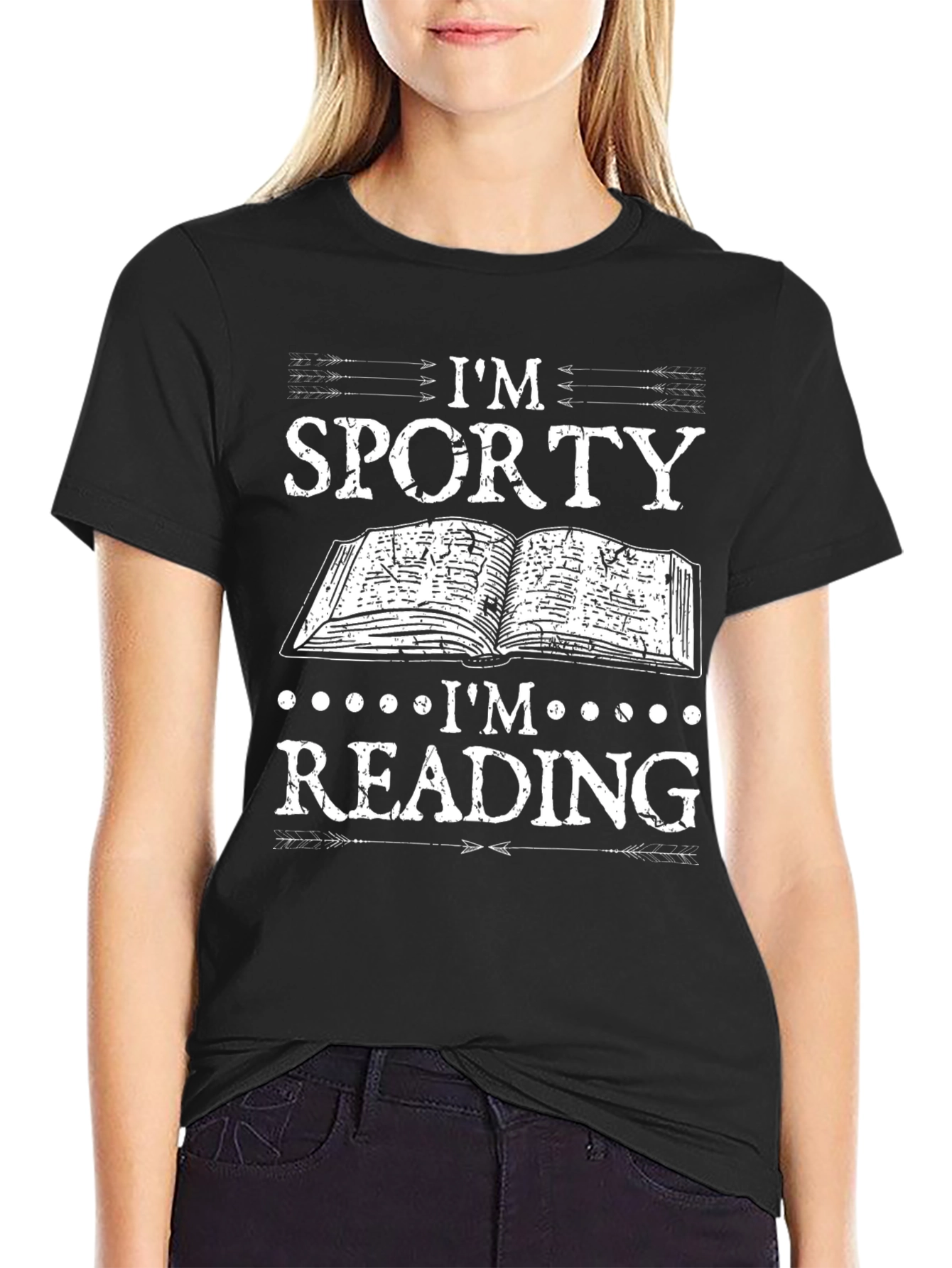 Im Sporty Im Reading Graphic T-Shirt