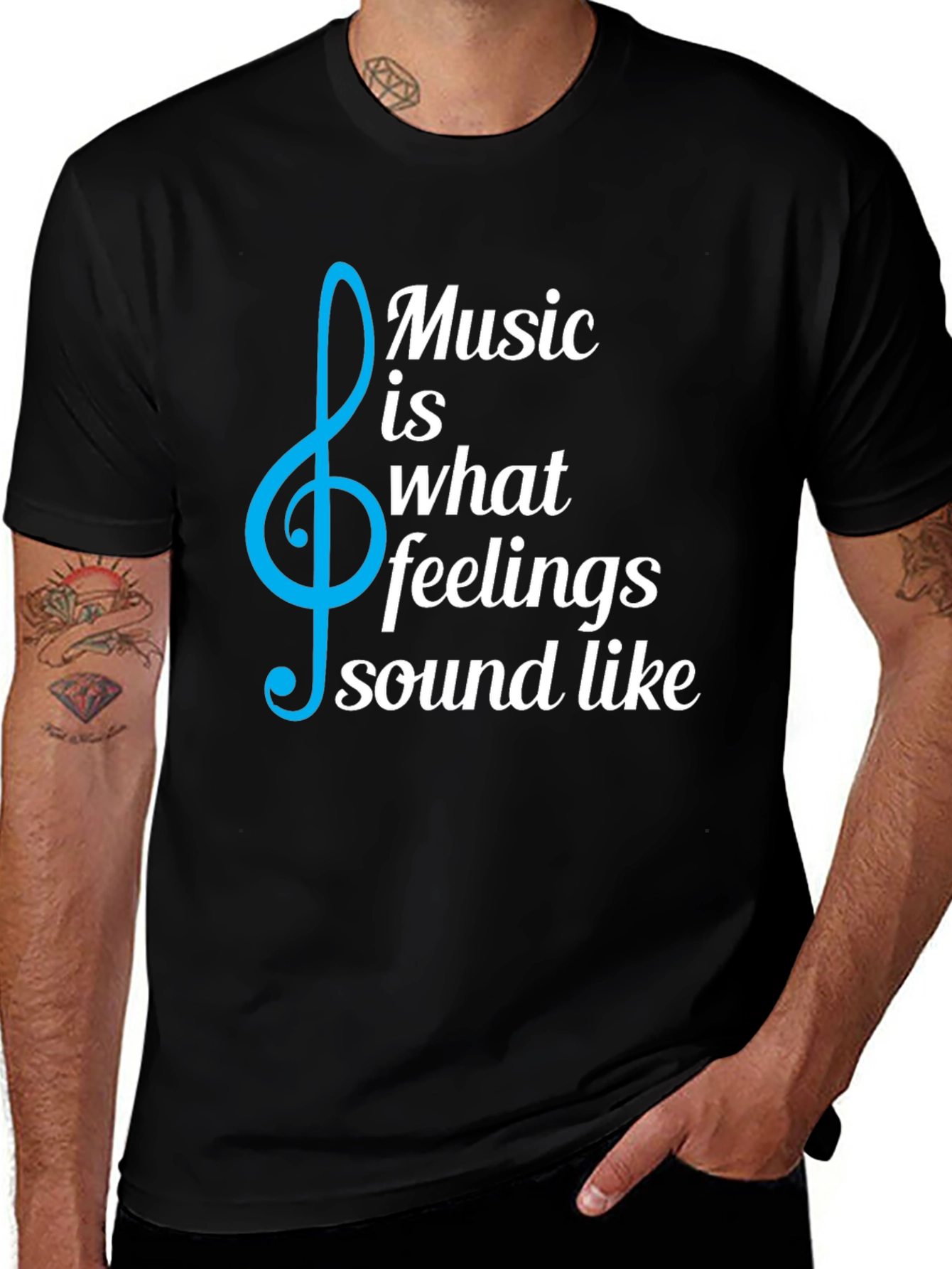 Music is What Feelings Sound Like T-Shirt
