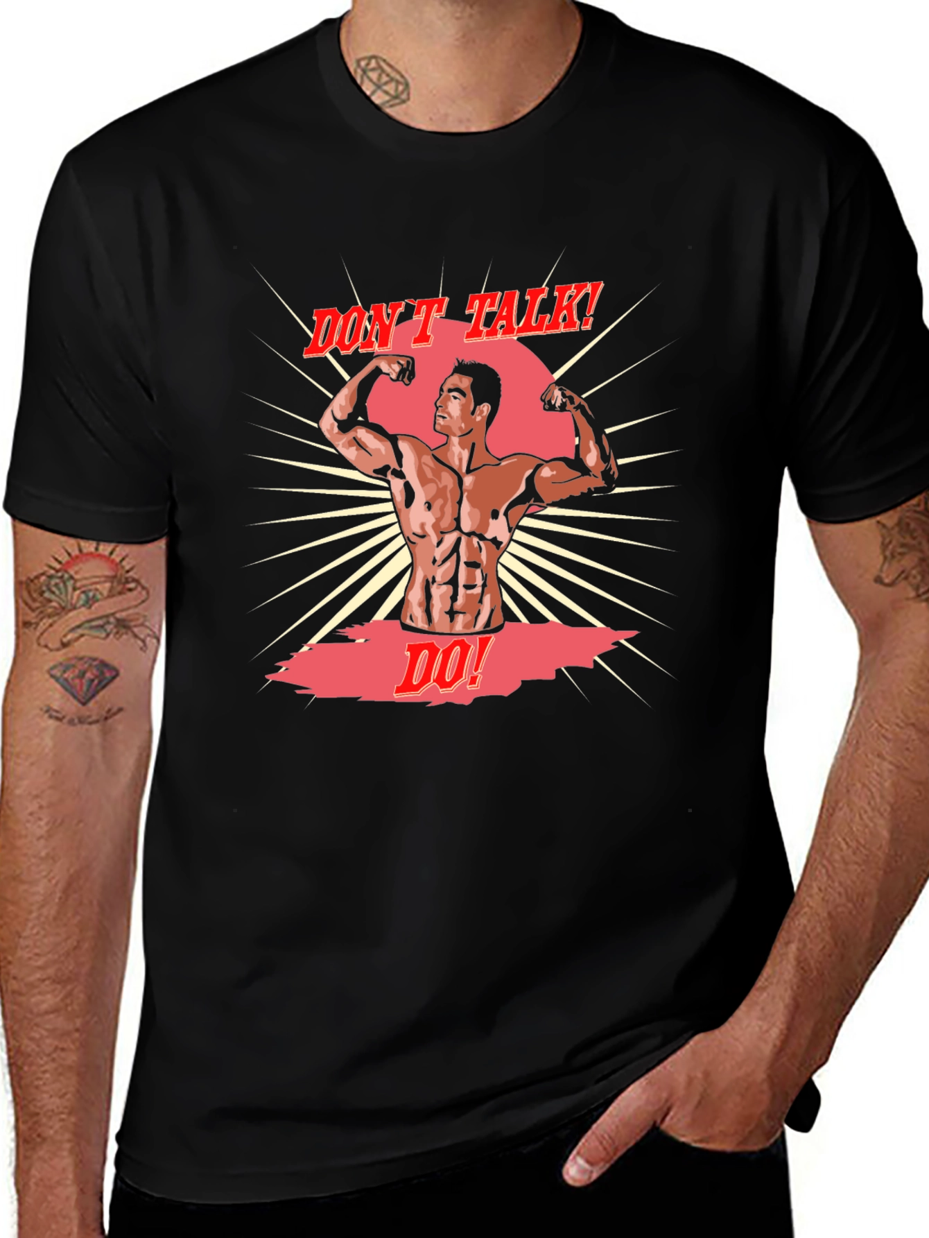 Dont Talk! Do! Gym Motivation Graphic Tee