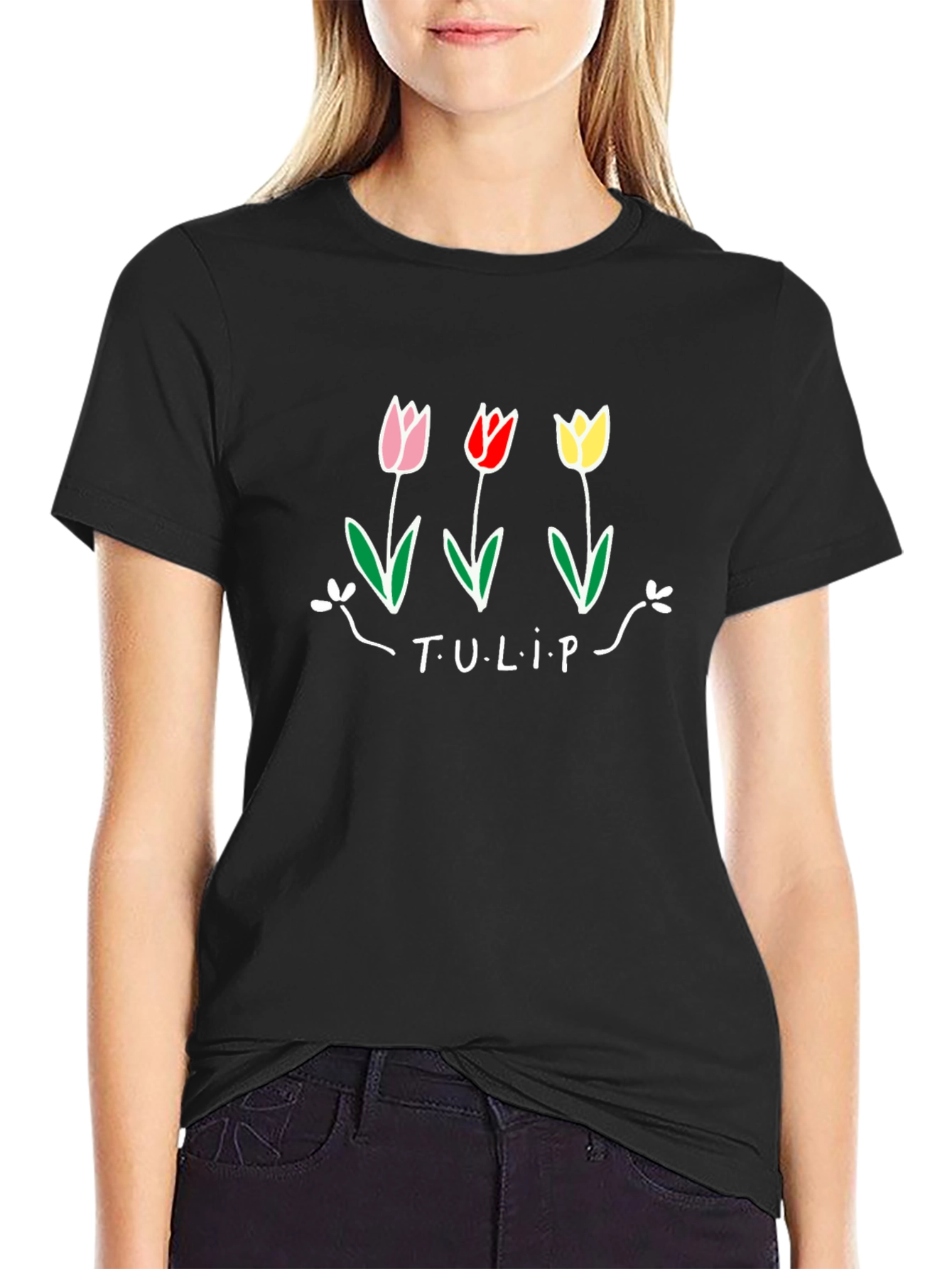 Tulip Graphic Tee - Casual Comfort