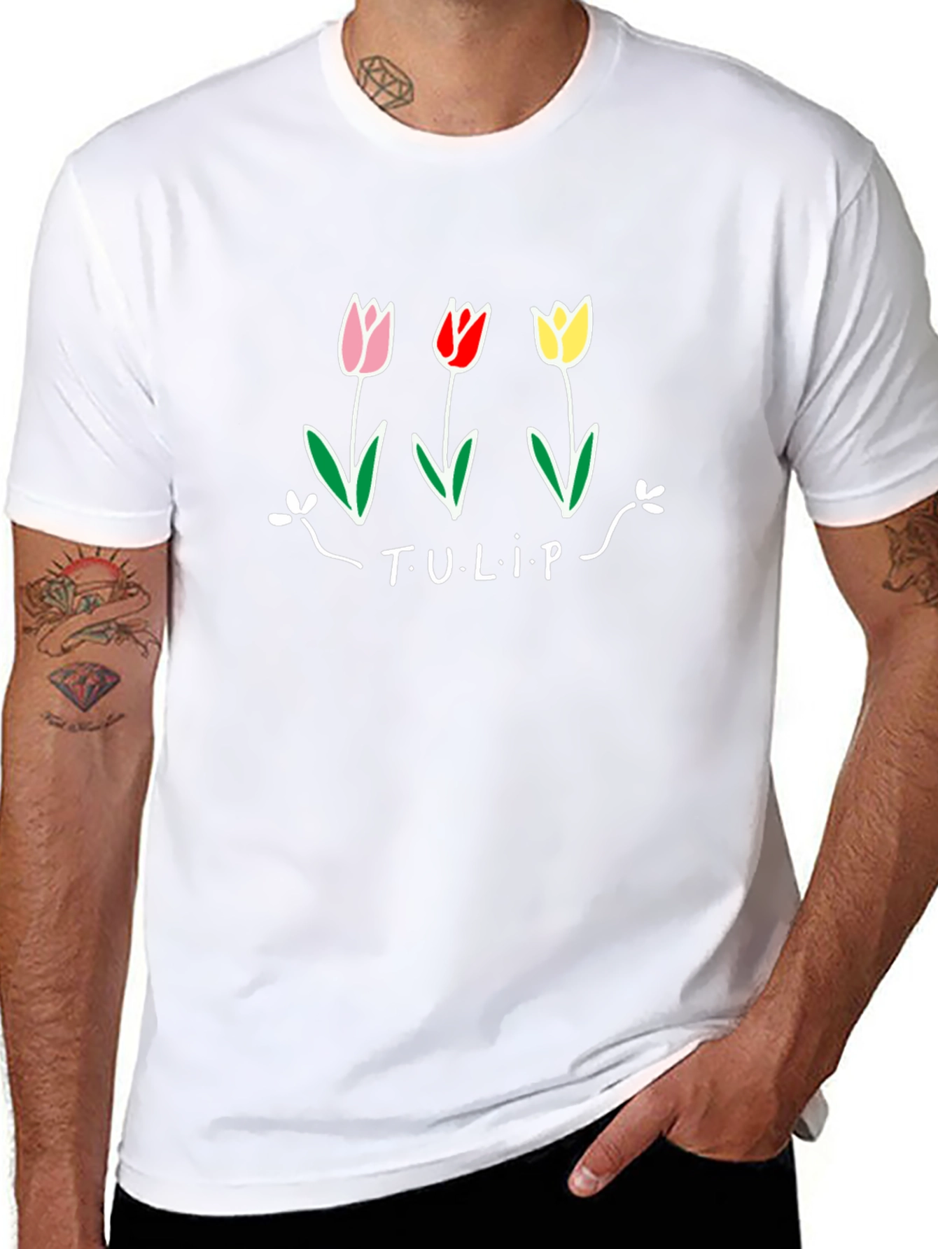 Tulip Graphic Tee - Casual Comfort