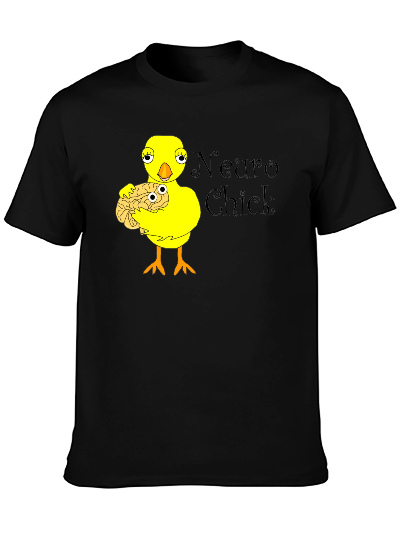 Neuro Chick Graphic T-Shirt - Brainy Humor Tee