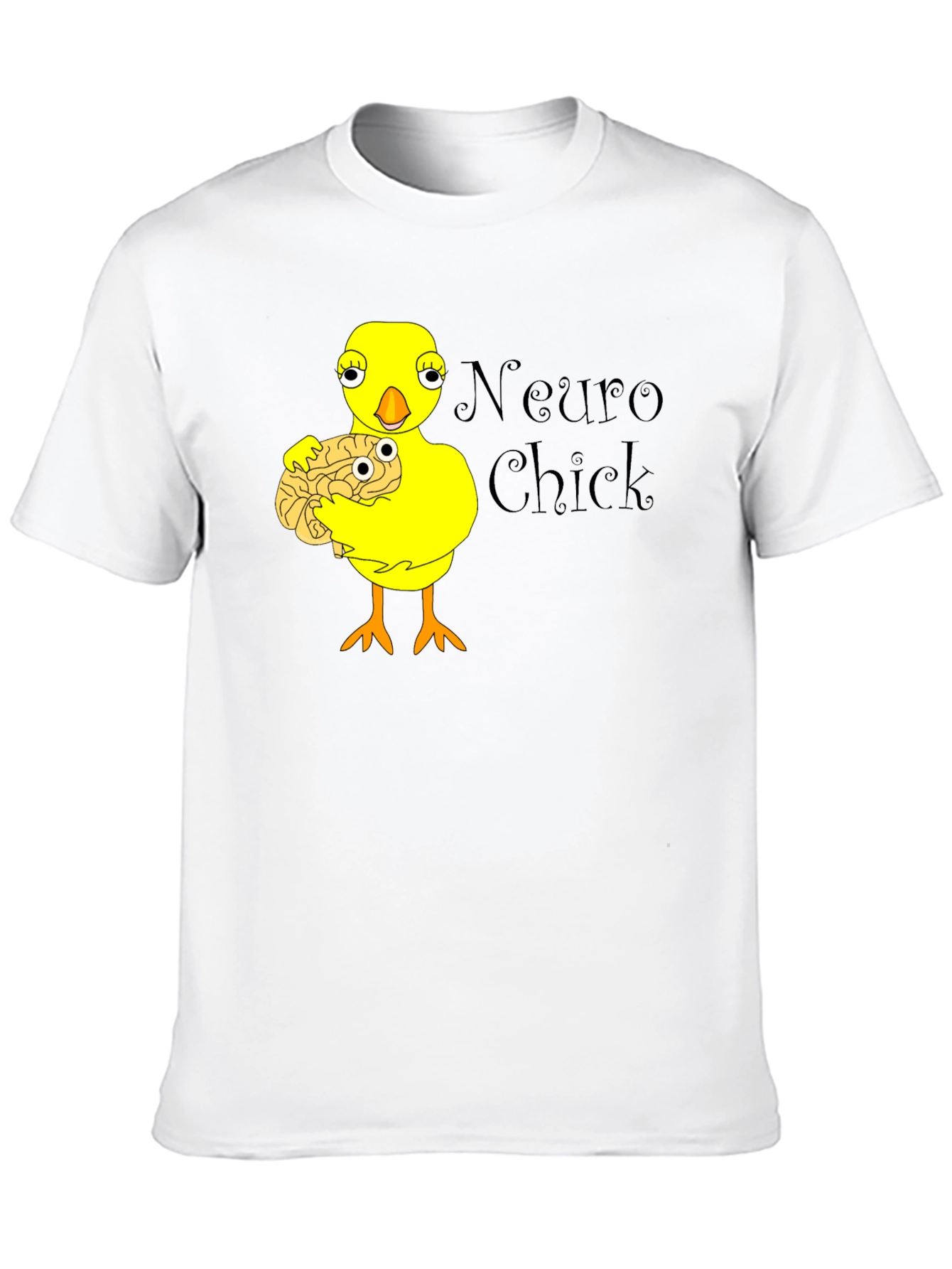 Neuro Chick Graphic T-Shirt - Brainy Humor Tee