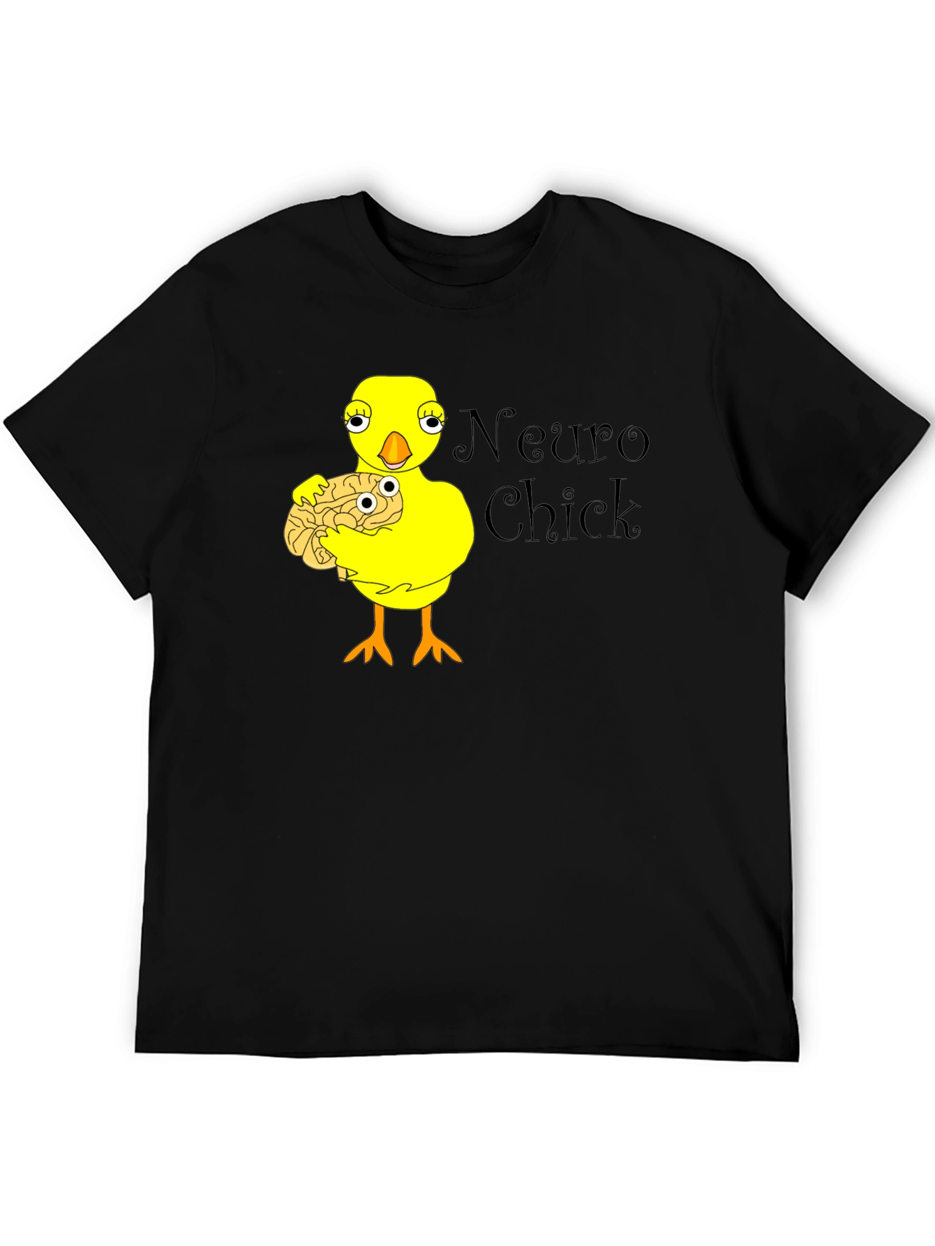 Neuro Chick Graphic T-Shirt - Brainy Humor Tee
