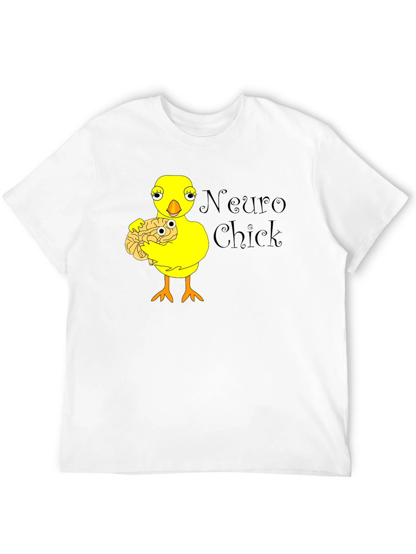 Neuro Chick Graphic T-Shirt - Brainy Humor Tee