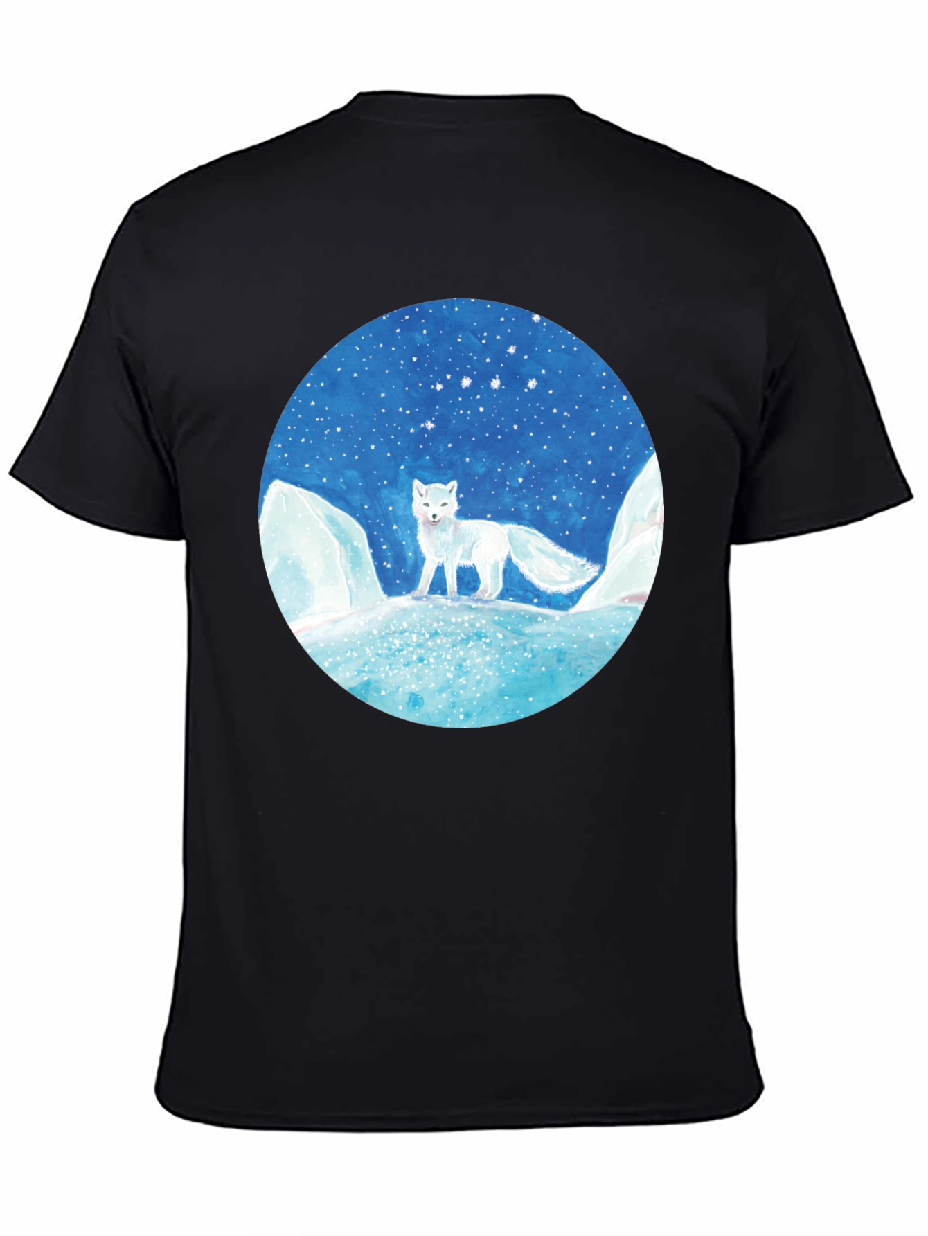 Arctic Fox Graphic Tee - Unisex Black T-Shirt