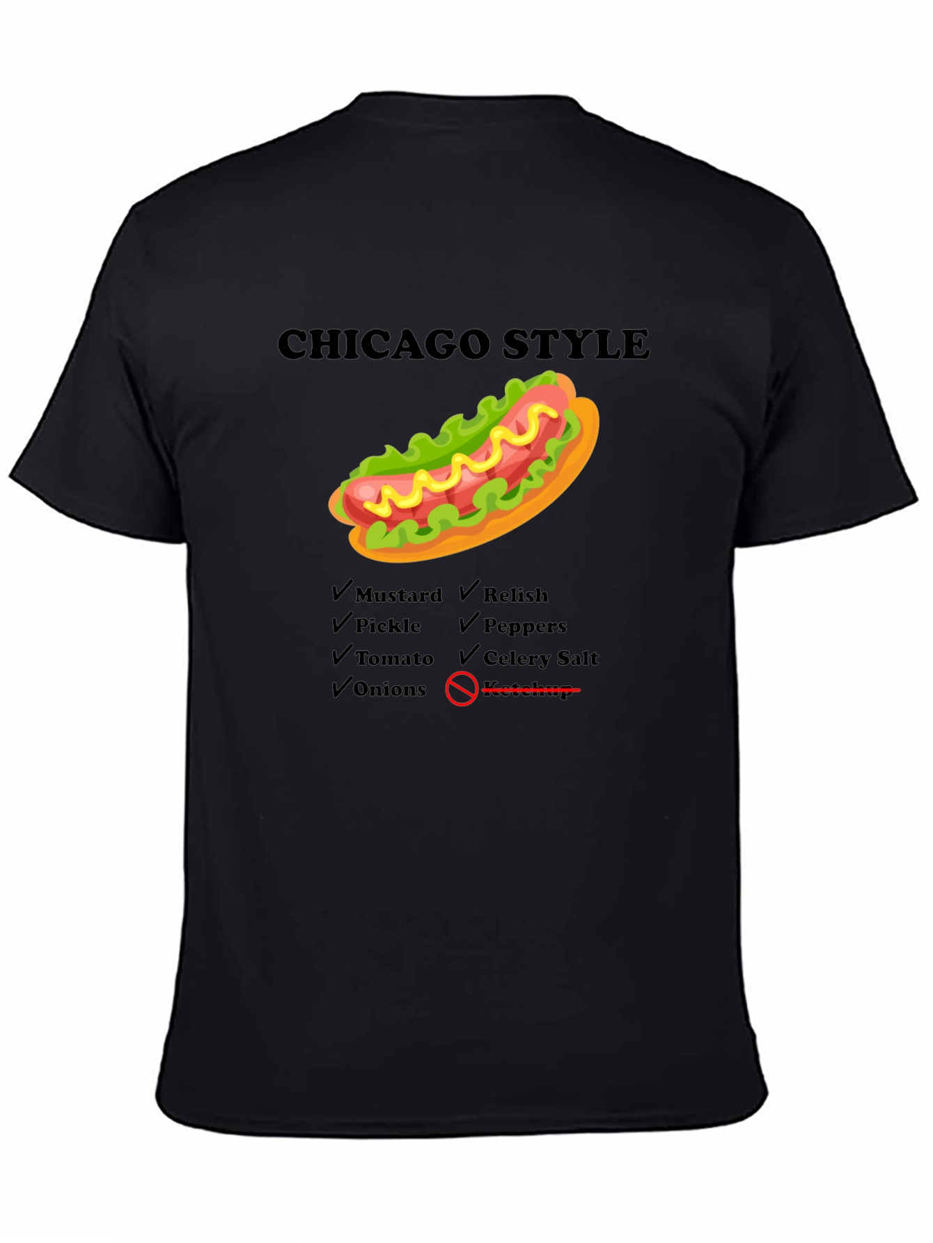 Chicago Style Hot Dog Graphic Tee