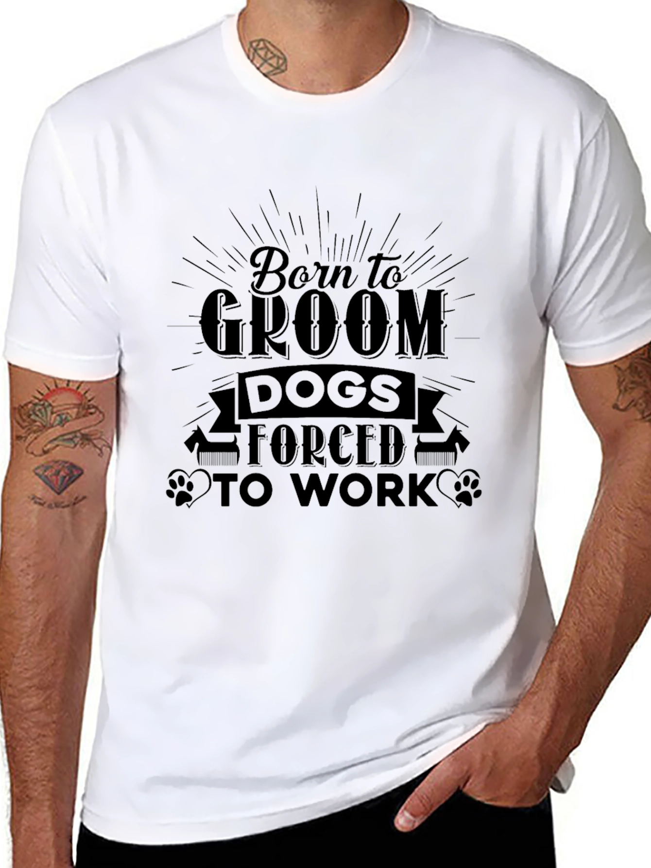 Born to Groom Dogs Graphic Tee