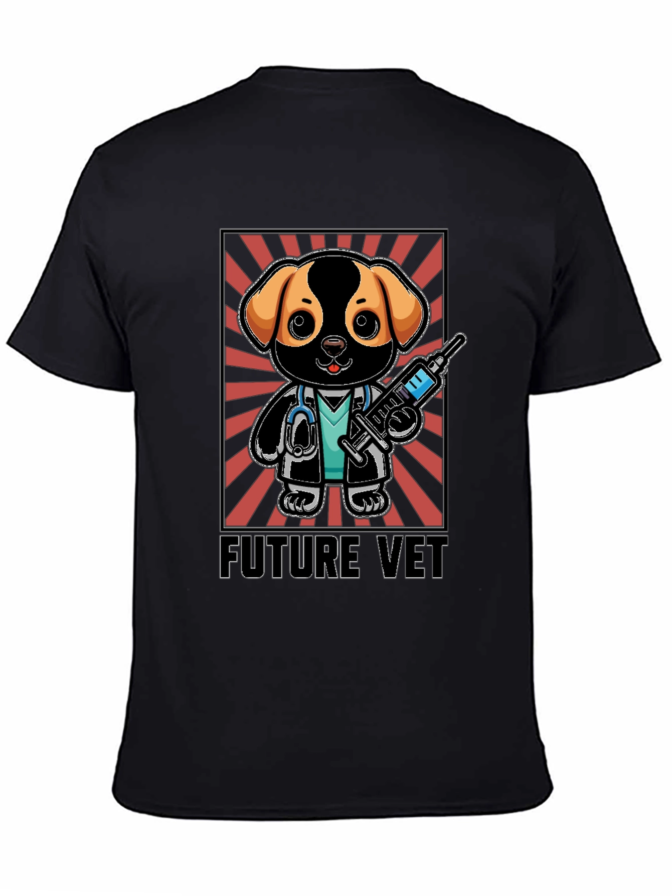 Future Vet Cartoon Dog T-Shirt