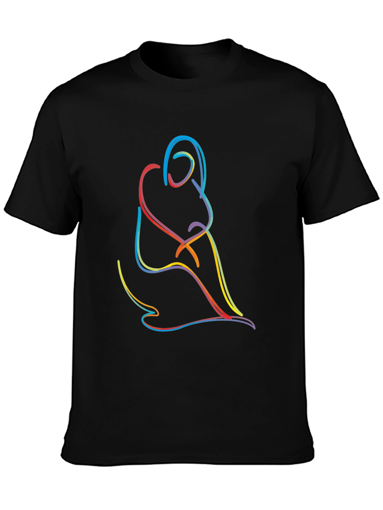 Abstract Line Art Tee - Modern Graphic T-Shirt