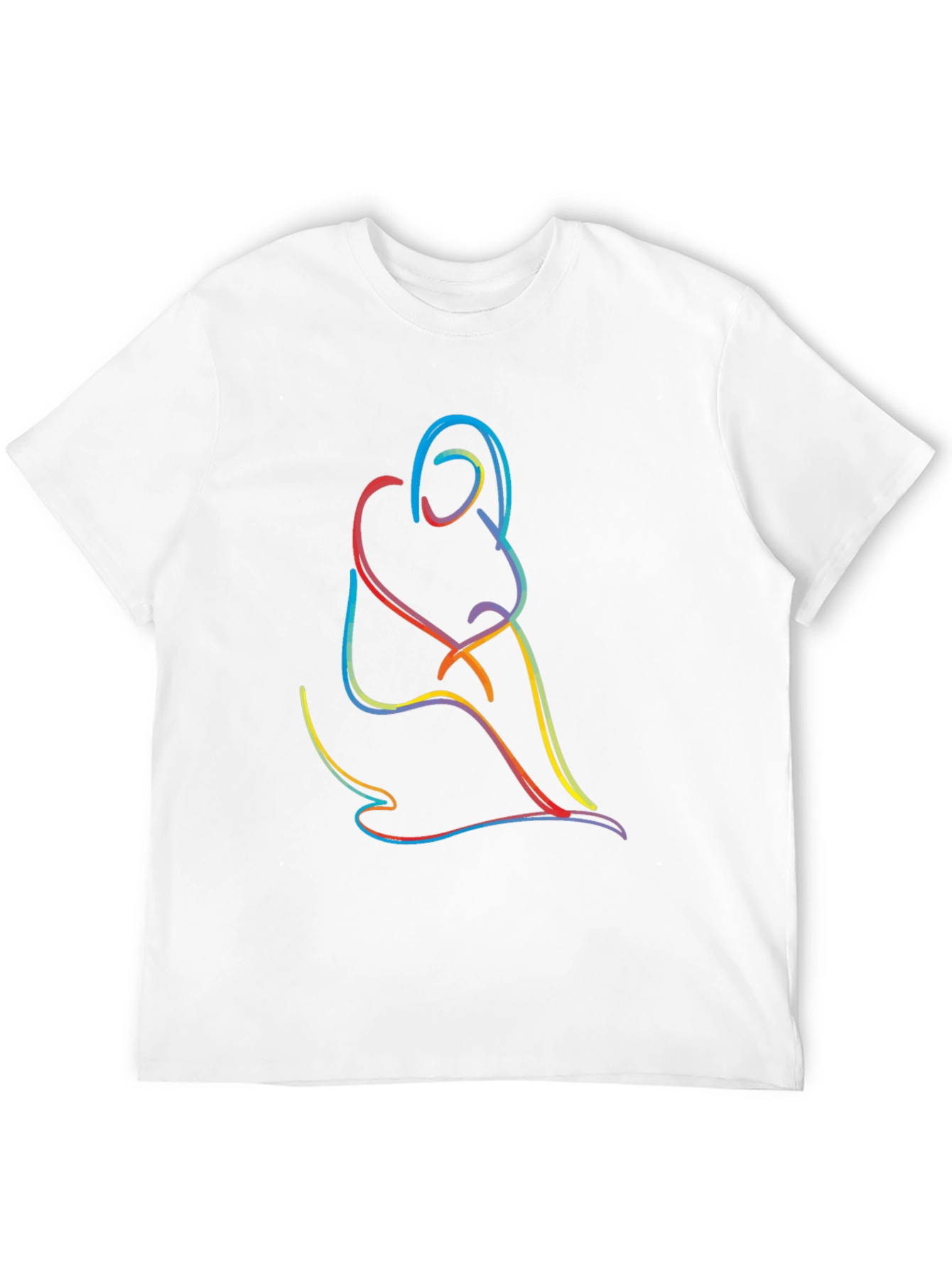 Abstract Line Art Tee - Modern Graphic T-Shirt