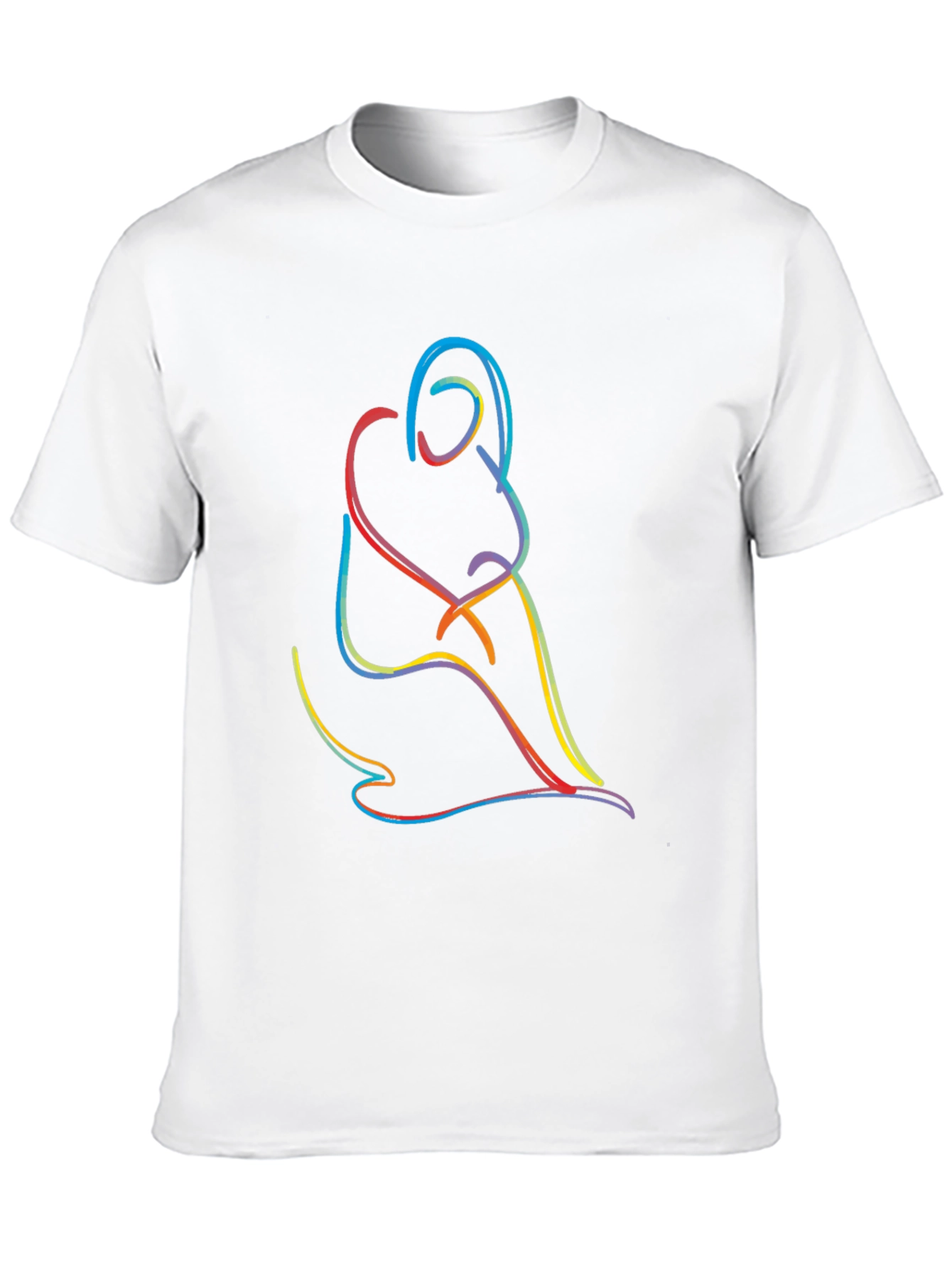 Abstract Line Art Tee - Modern Graphic T-Shirt