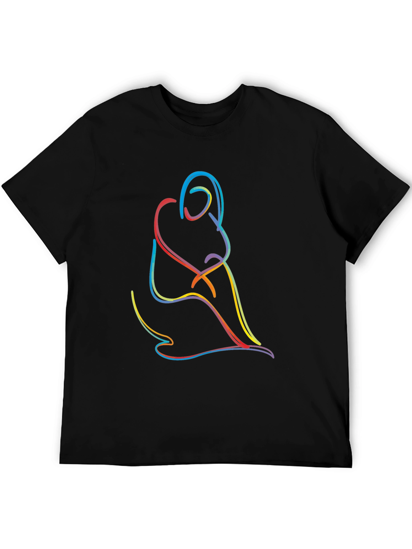 Abstract Line Art Tee - Modern Graphic T-Shirt