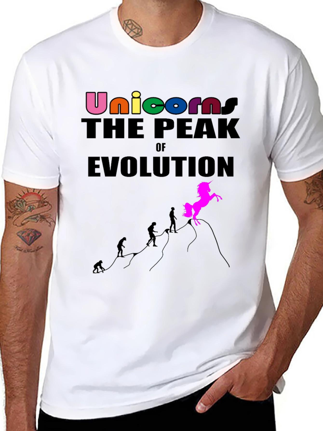 Unicorn Evolution Graphic T-Shirt