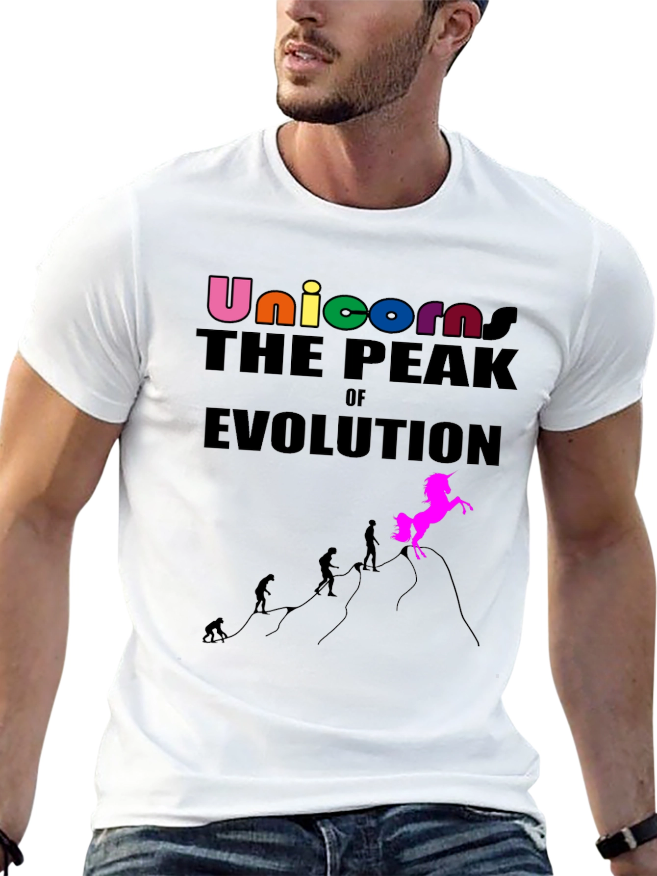 Unicorn Evolution Graphic T-Shirt