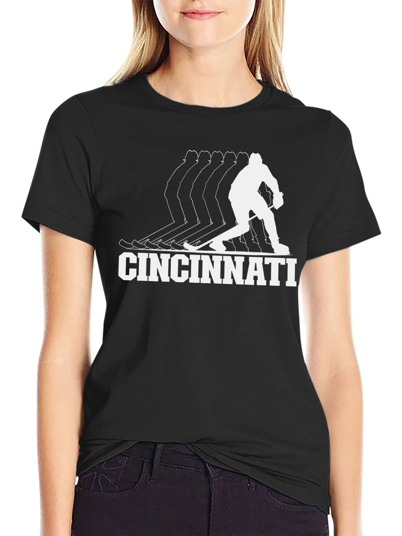 Cincinnati Hockey Graphic T-Shirt - Black