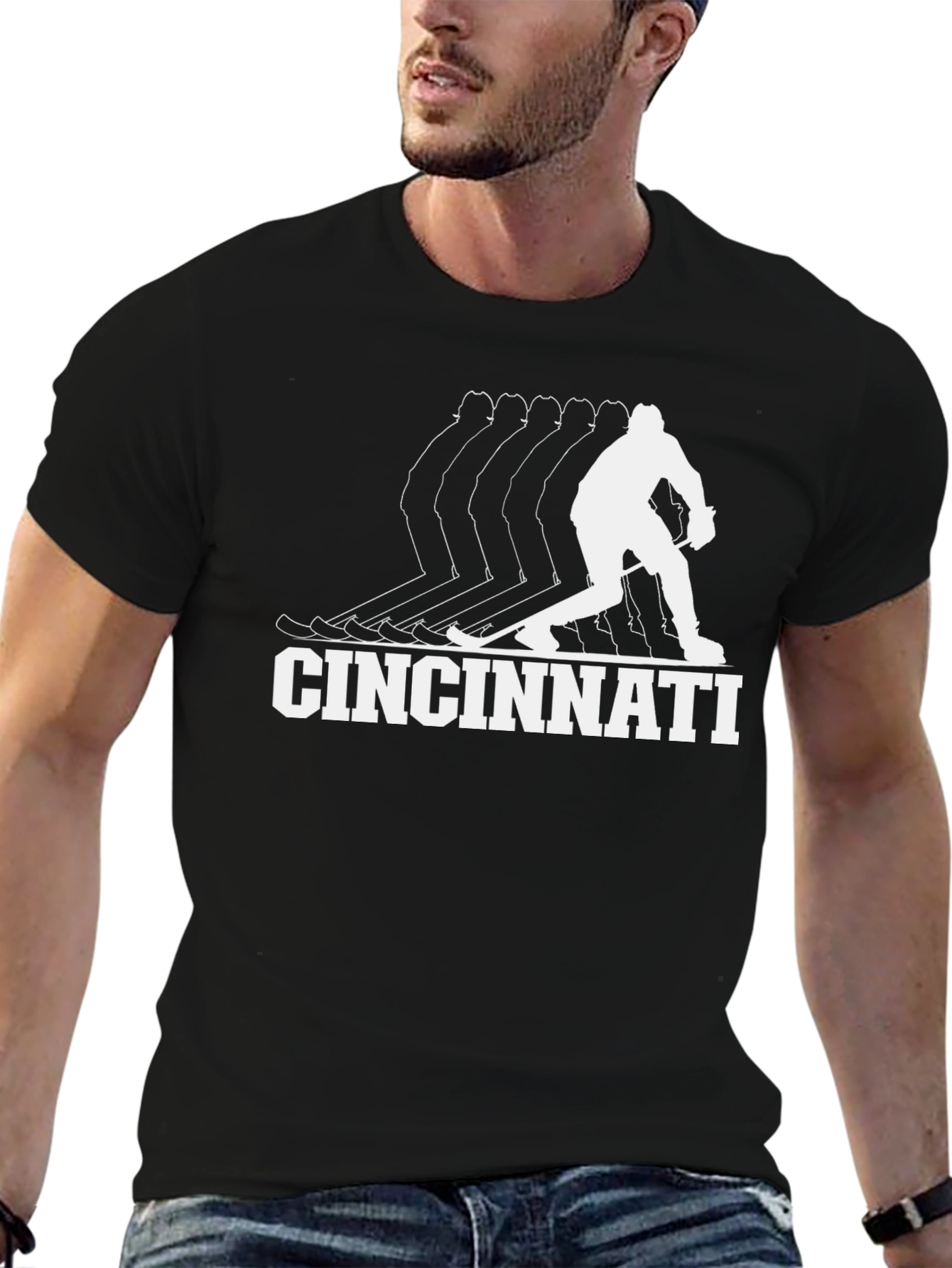 Cincinnati Hockey Graphic T-Shirt - Black