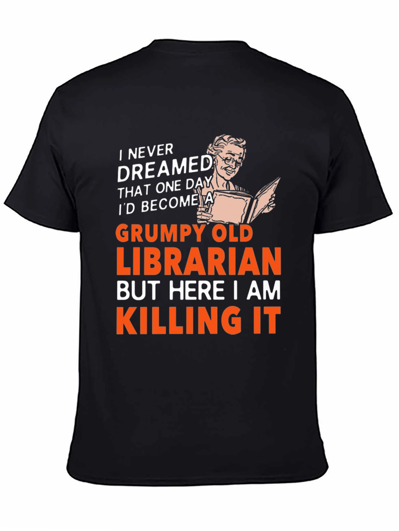 Grumpy Old Librarian T-Shirt - Funny Novelty Tee