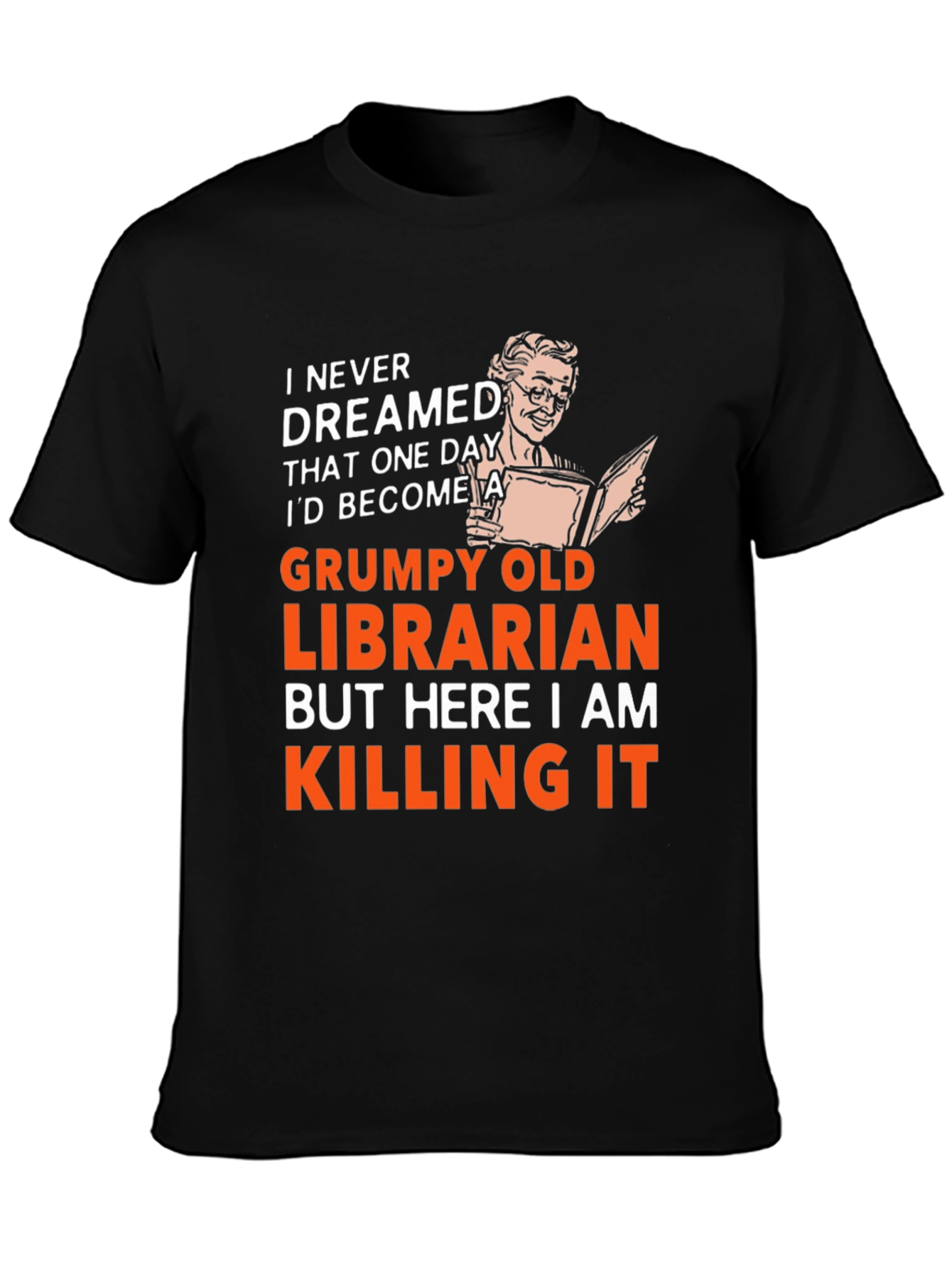 Grumpy Old Librarian T-Shirt - Funny Novelty Tee