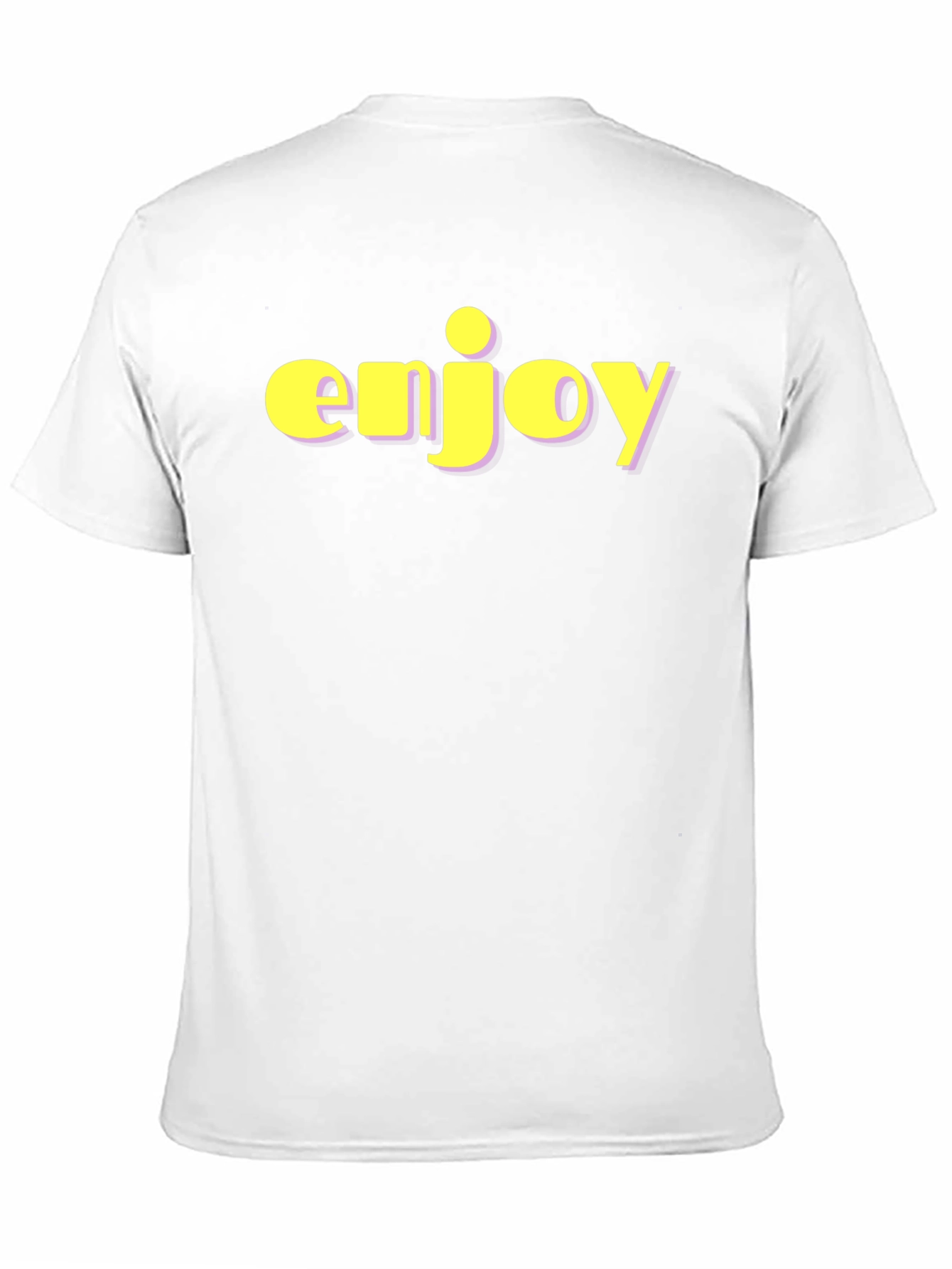 Enjoy Black T-Shirt - Bold Statement Tee