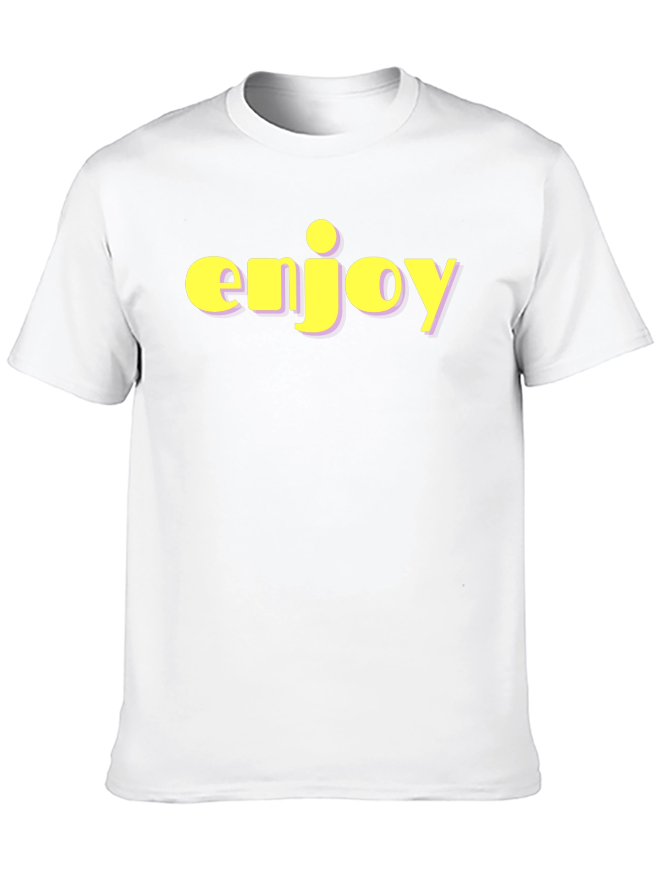 Enjoy Black T-Shirt - Bold Statement Tee
