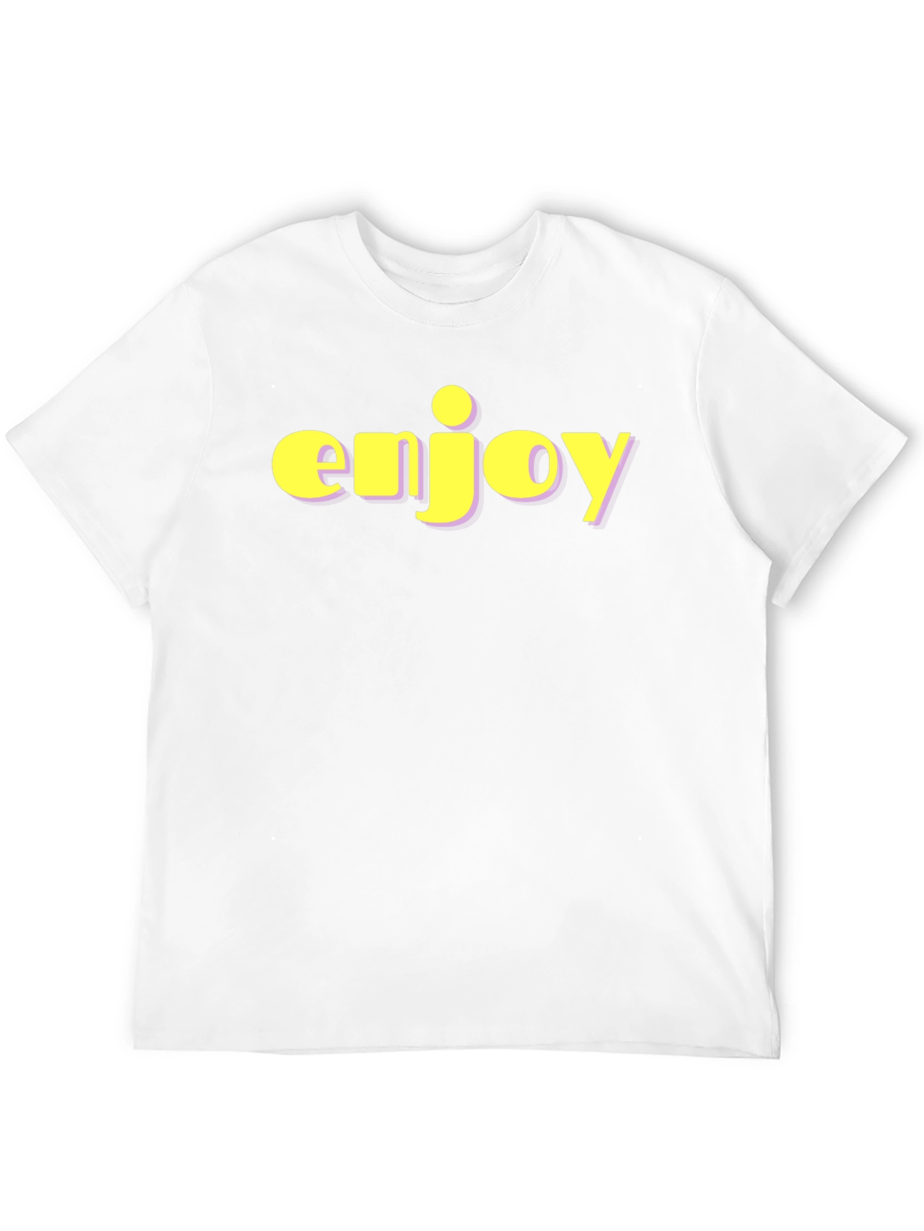 Enjoy Black T-Shirt - Bold Statement Tee