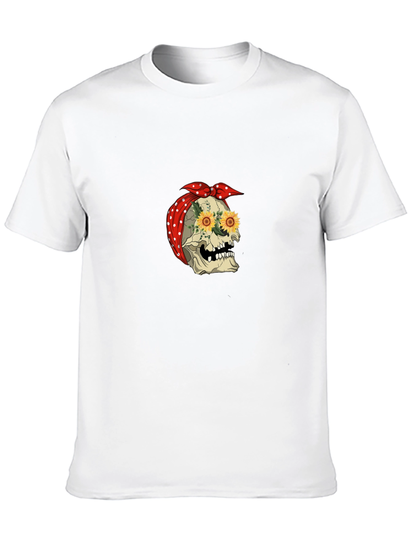 Skull Sunflower Bandana Tee