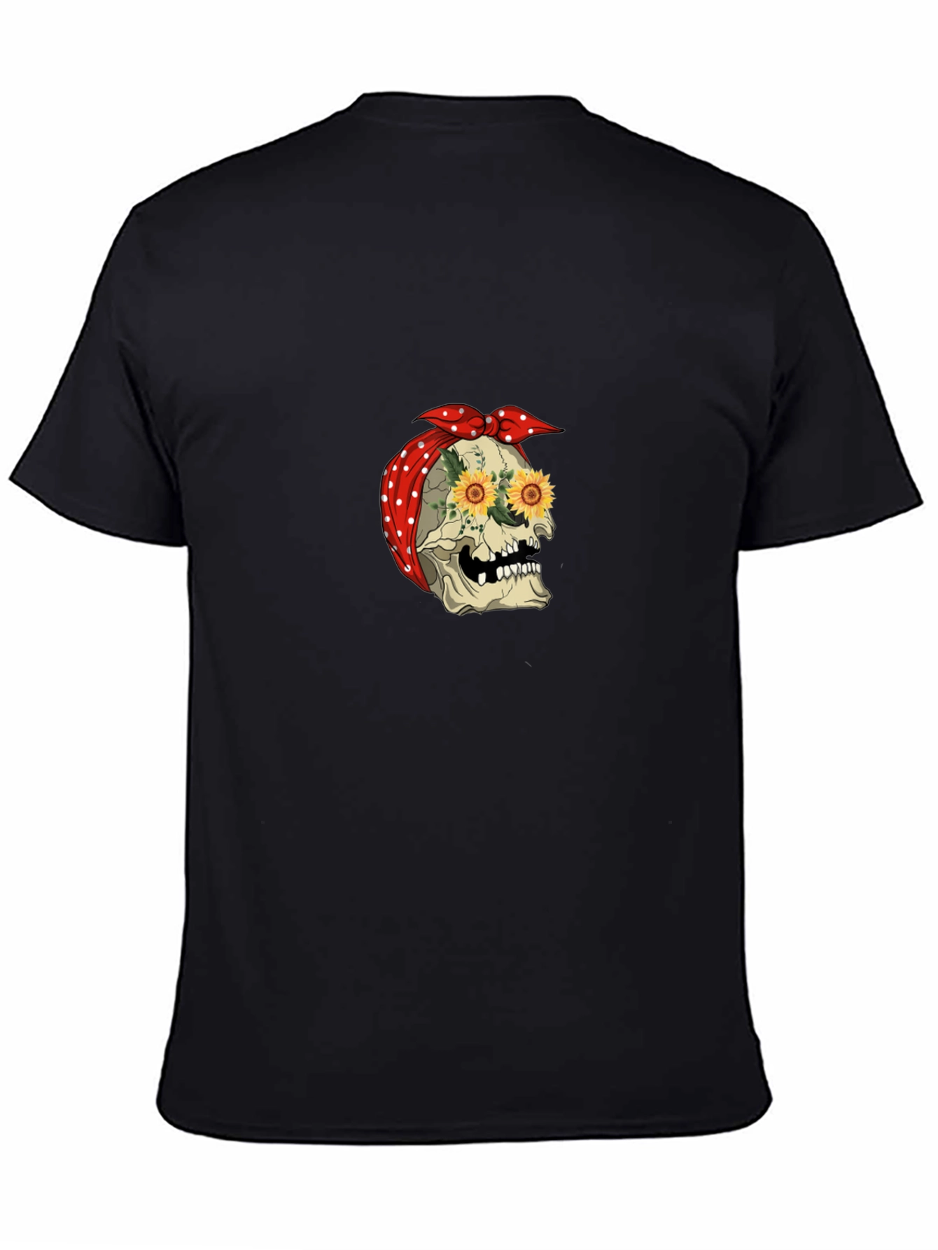 Skull Sunflower Bandana Tee