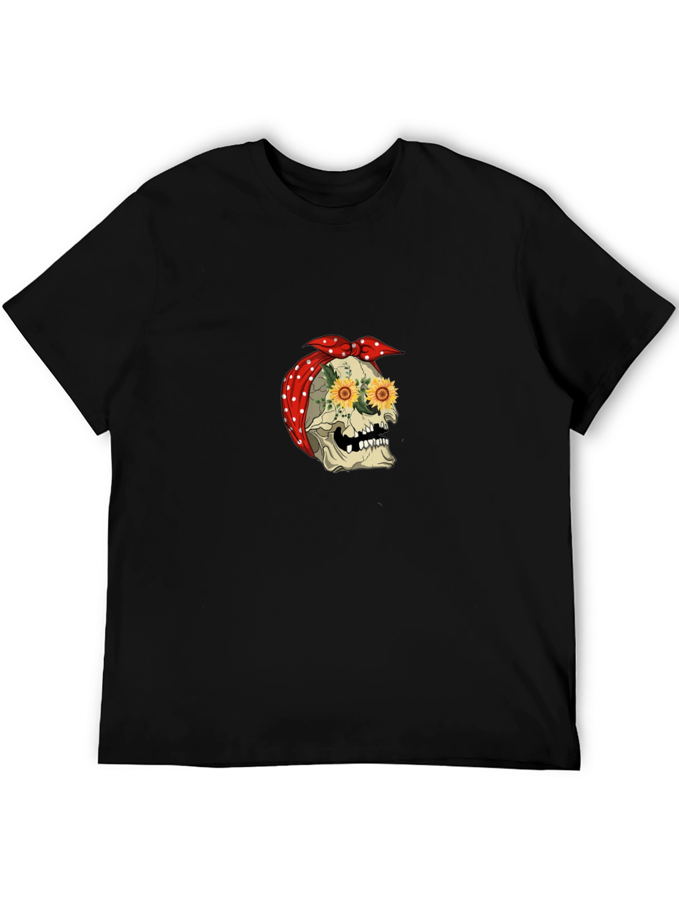 Skull Sunflower Bandana Tee
