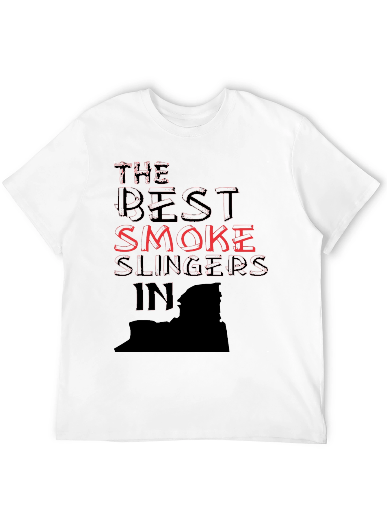 Best Smoke Slingers Black Graphic T-Shirt
