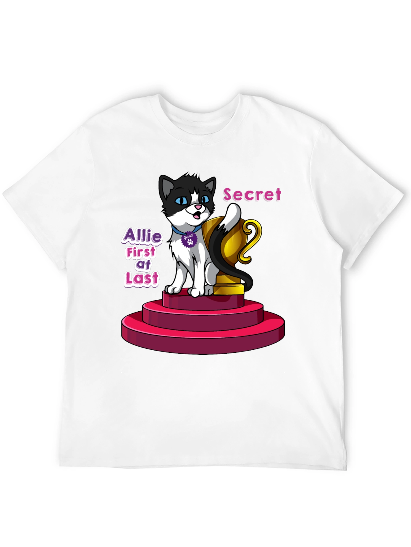 Cartoon Cat T-Shirt - Allie First at Last