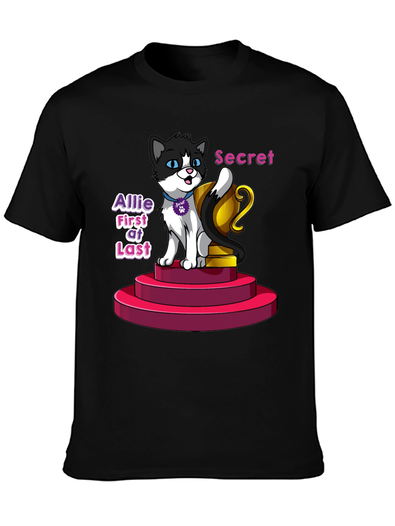 Cartoon Cat T-Shirt - Allie First at Last