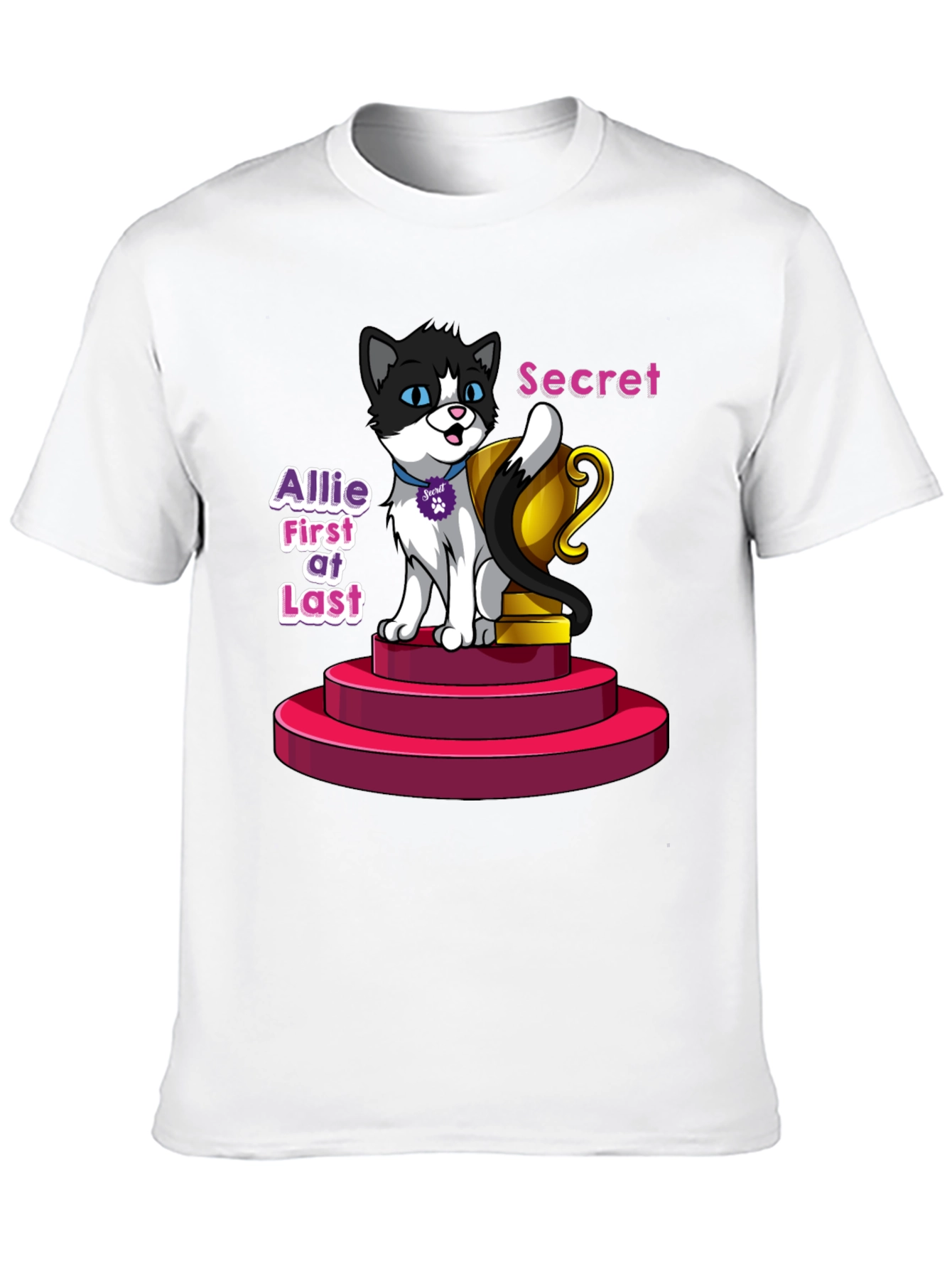 Cartoon Cat T-Shirt - Allie First at Last