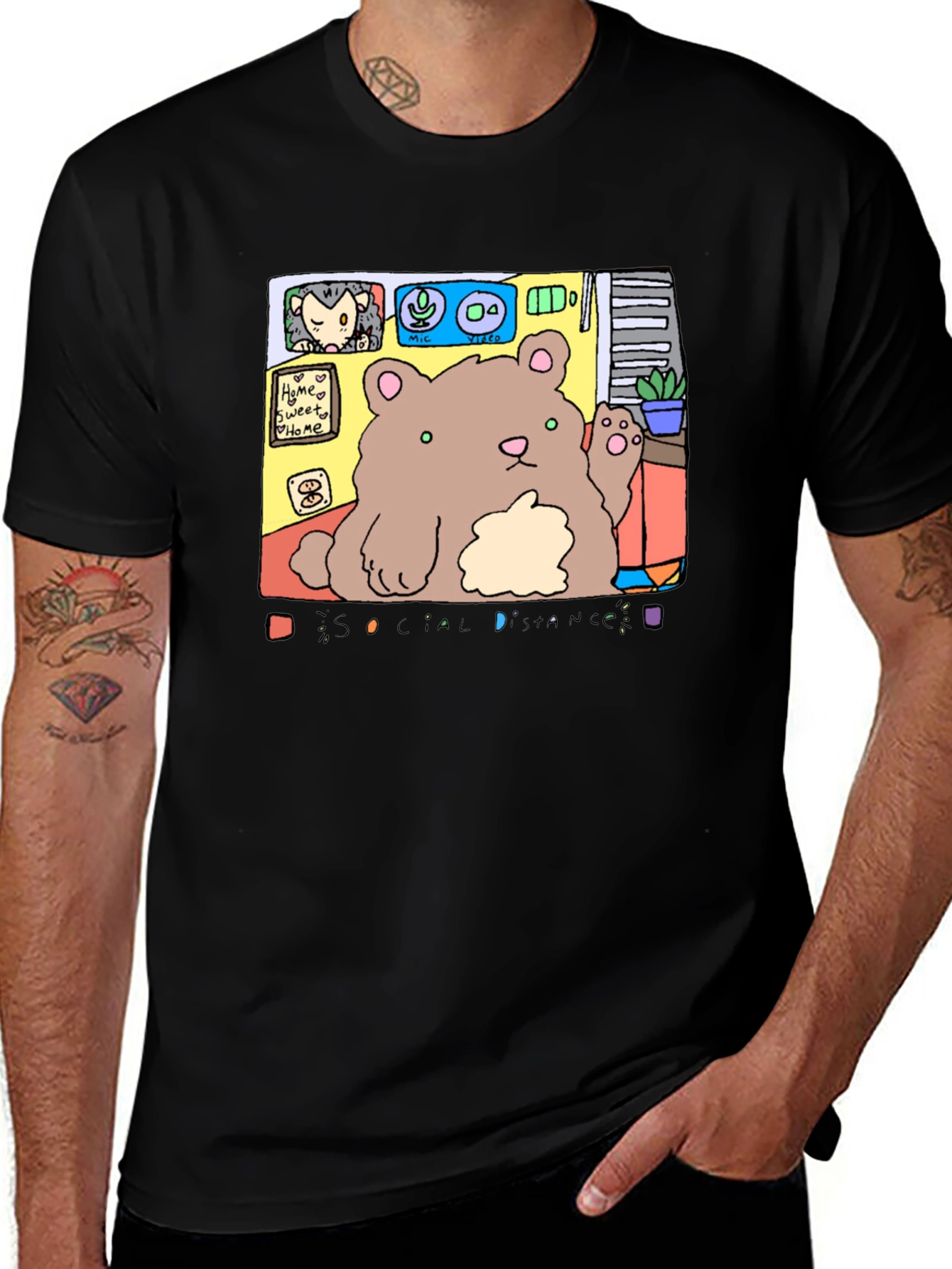 Socially Distanced Bear T-Shirt