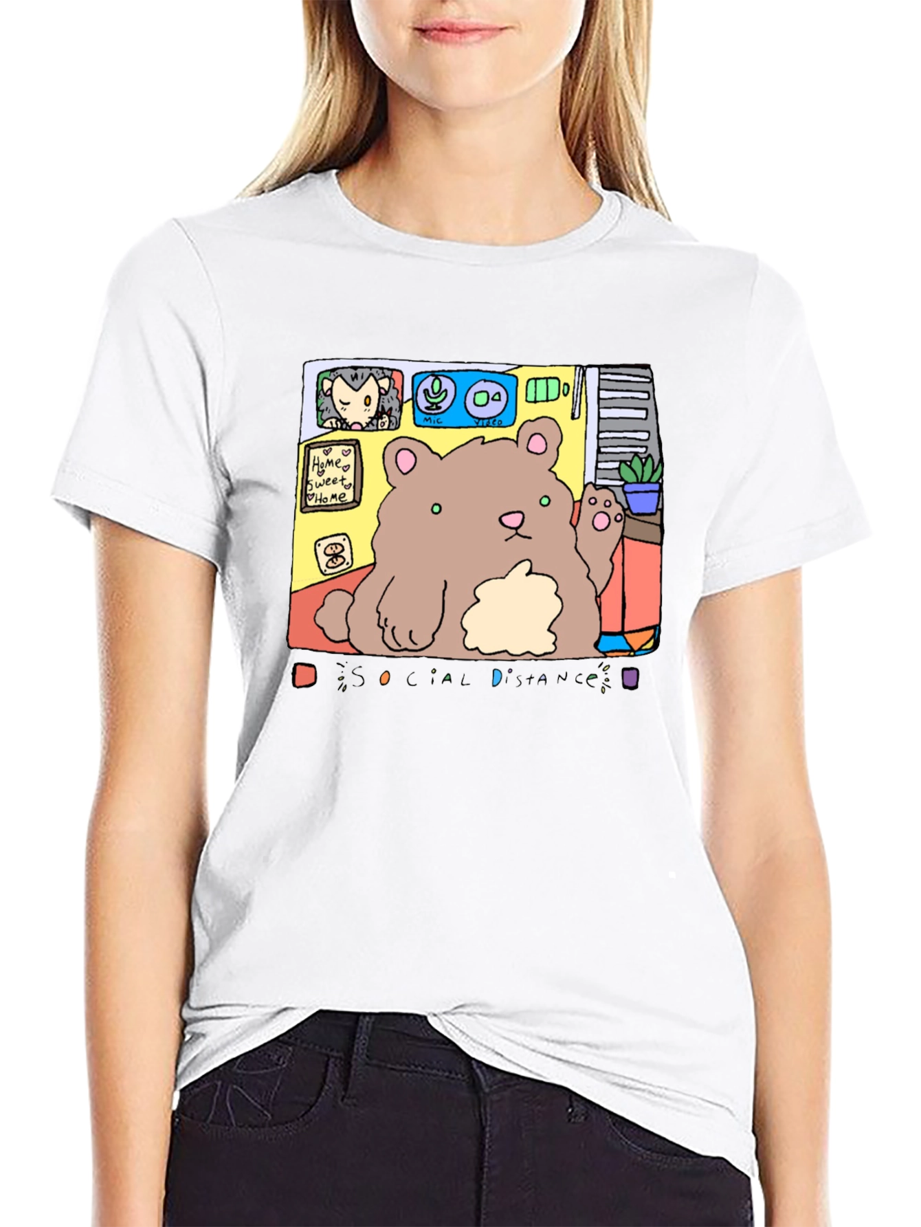 Socially Distanced Bear T-Shirt