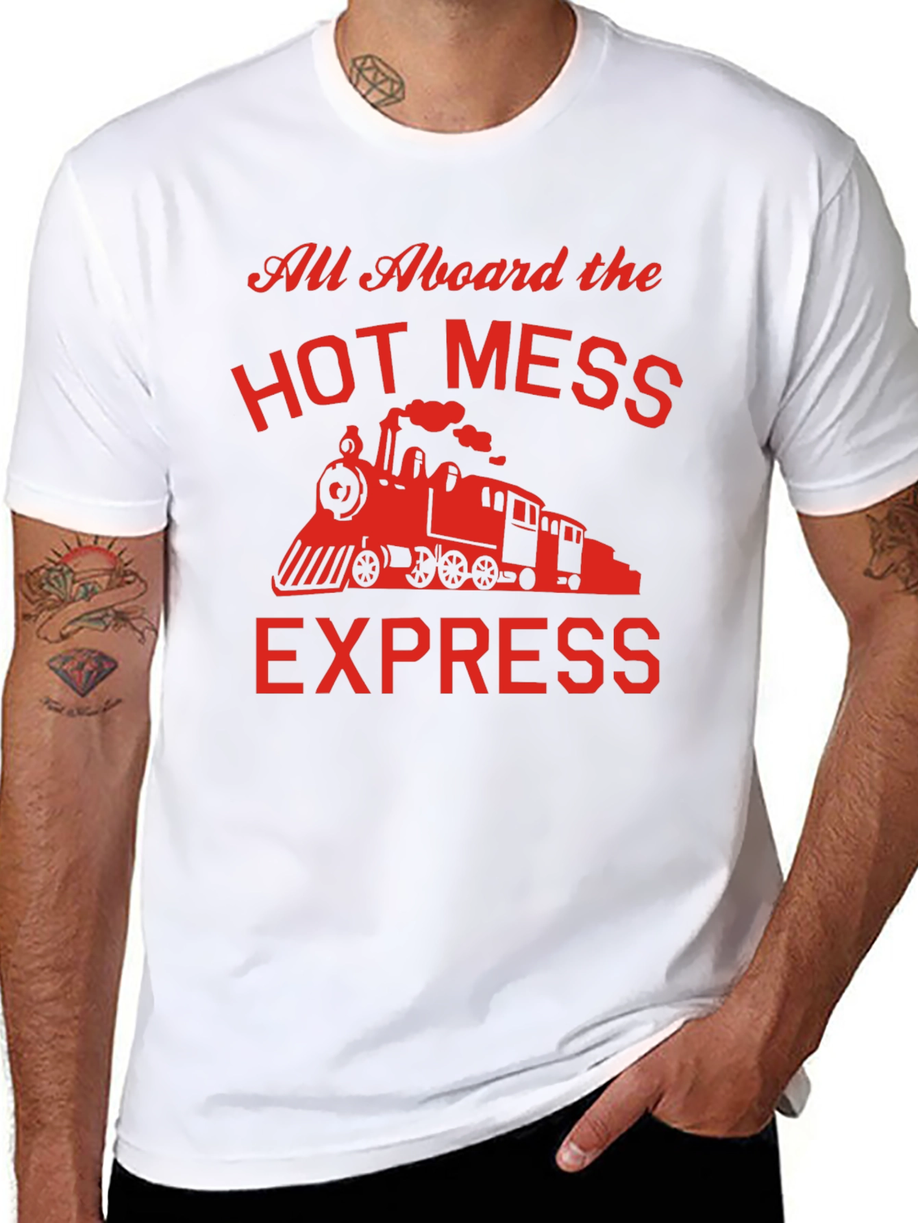 Hot Mess Express T-Shirt - Funny Train Graphic Tee