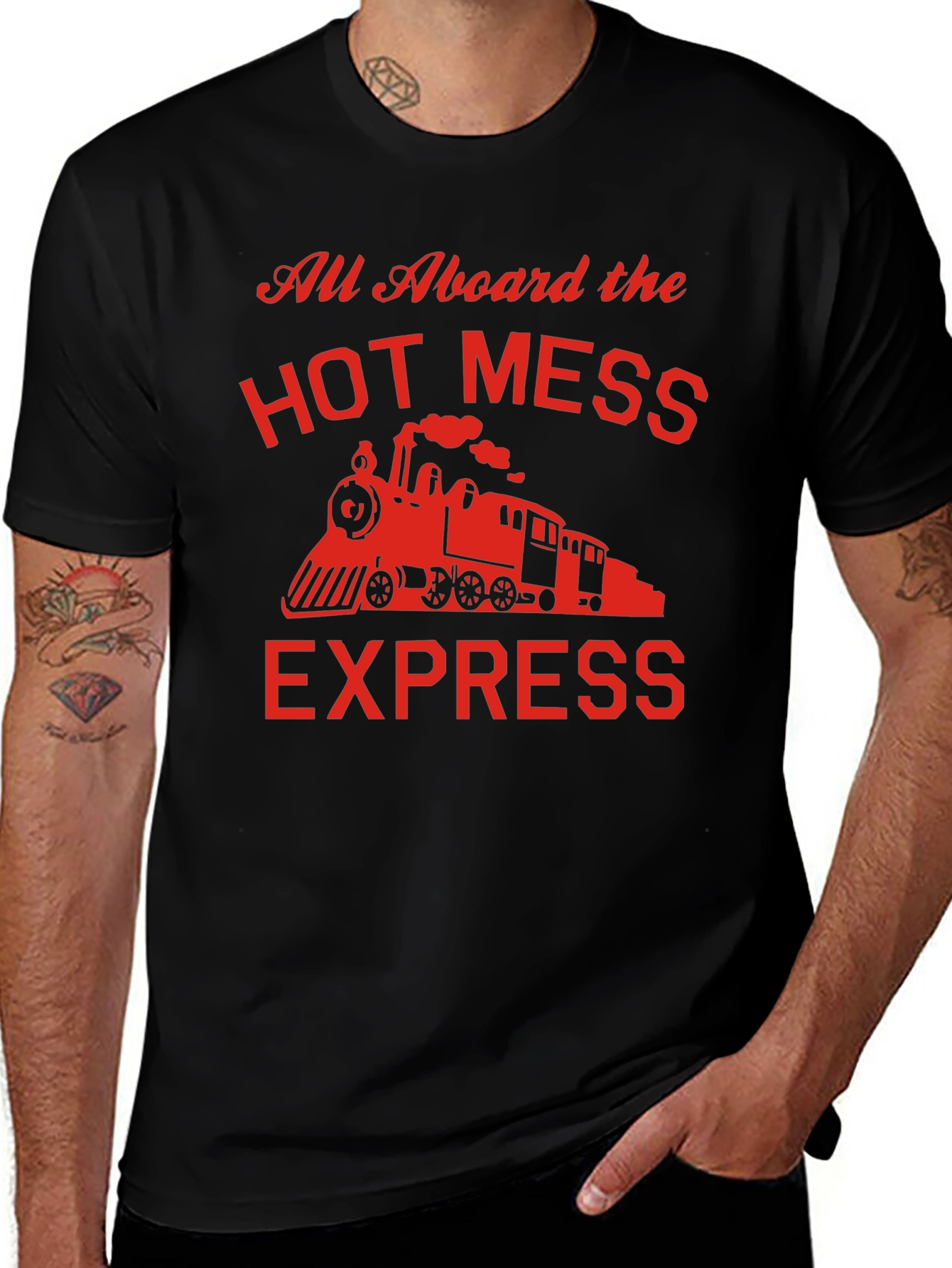 Hot Mess Express T-Shirt - Funny Train Graphic Tee