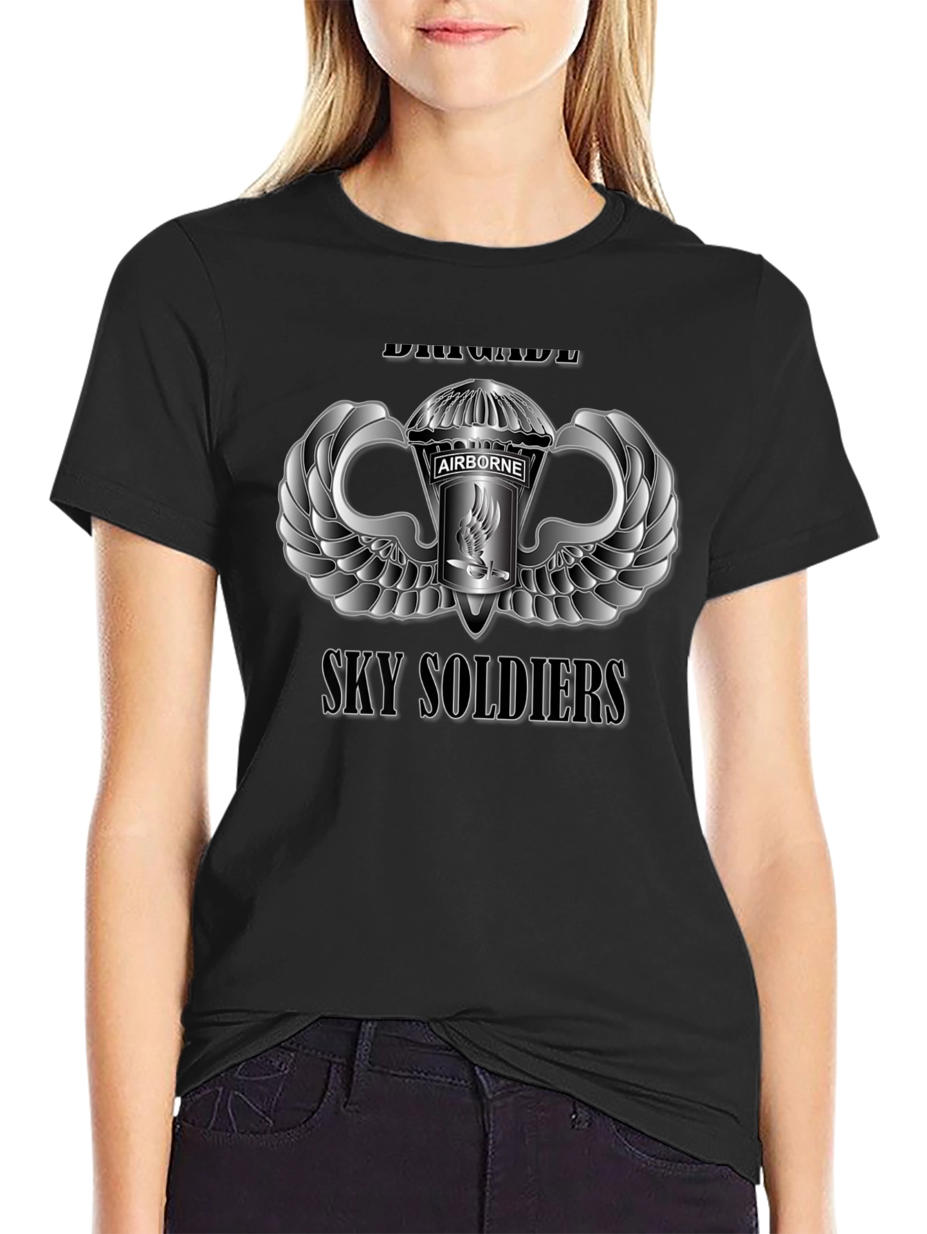 Airborne Sky Soldiers T-Shirt - Black