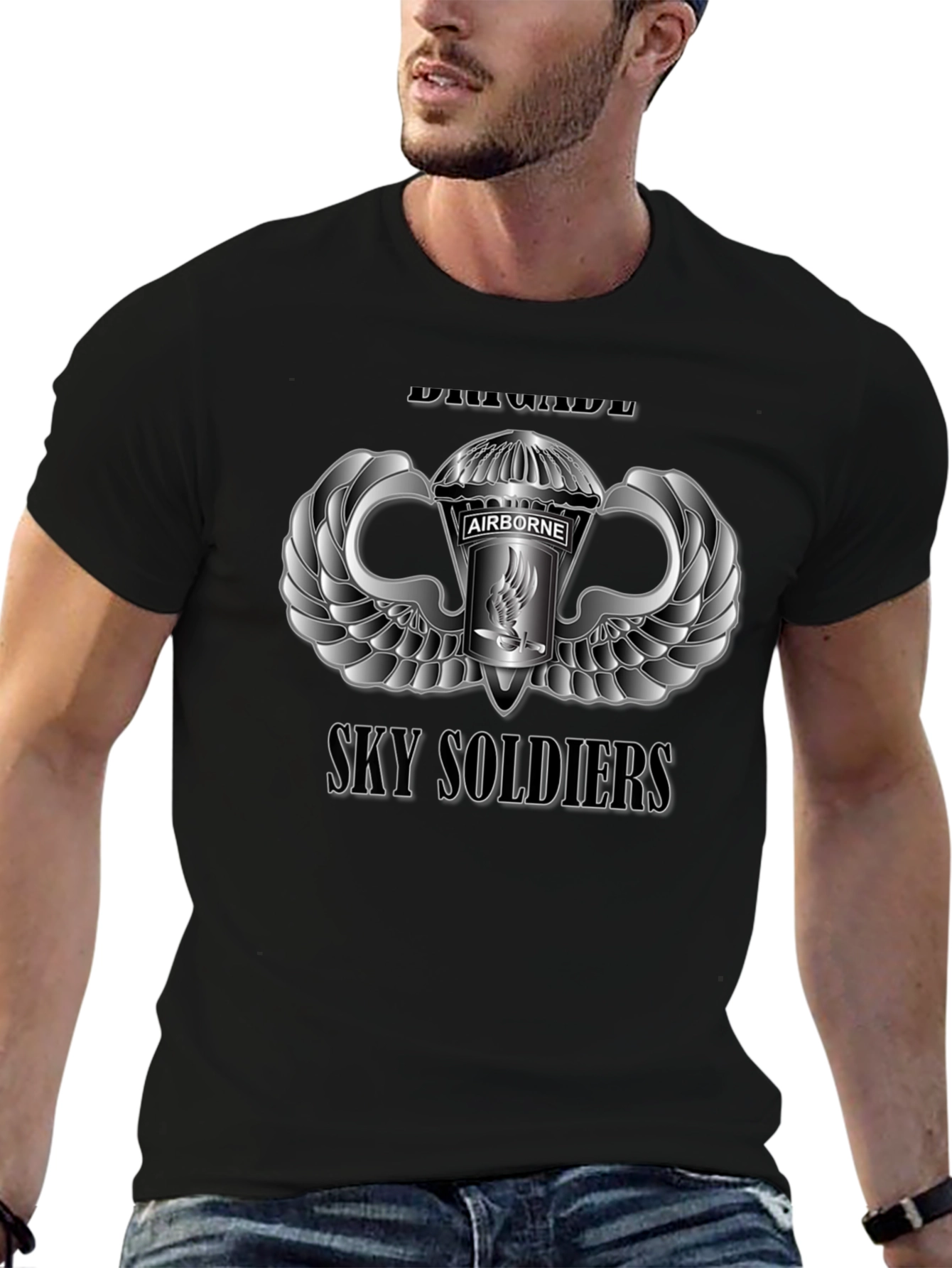 Airborne Sky Soldiers T-Shirt - Black